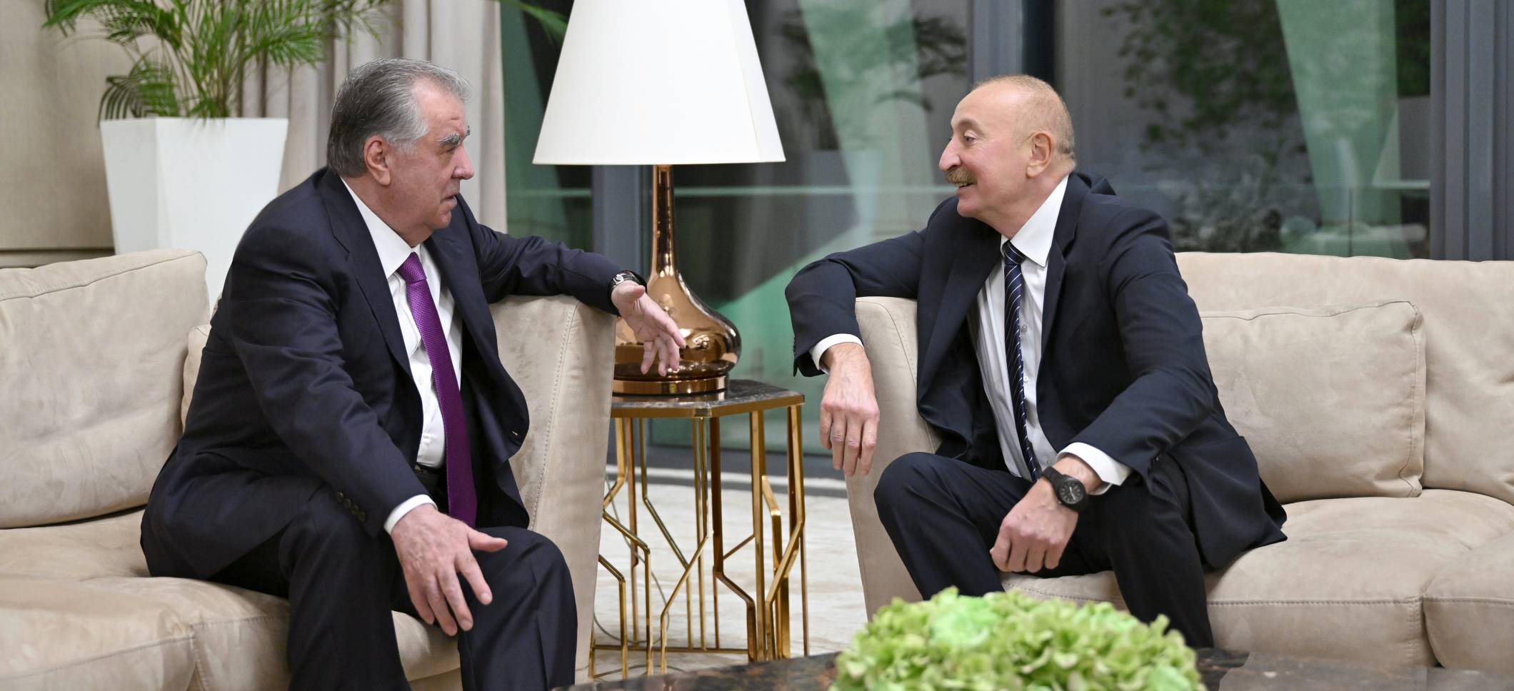 İlham Əliyev Tacikistan Prezidenti ilə görüşüb