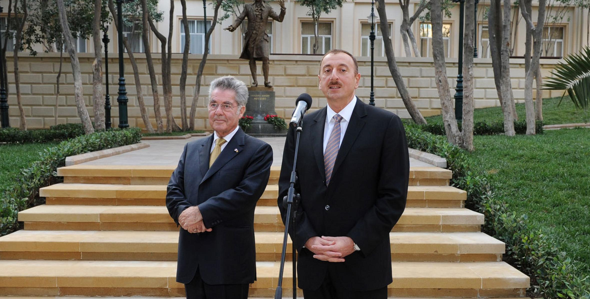 Speech by Ilham Aliyev at the ceremony to unveil a statue of brilliant composer Wolfgang Mozart