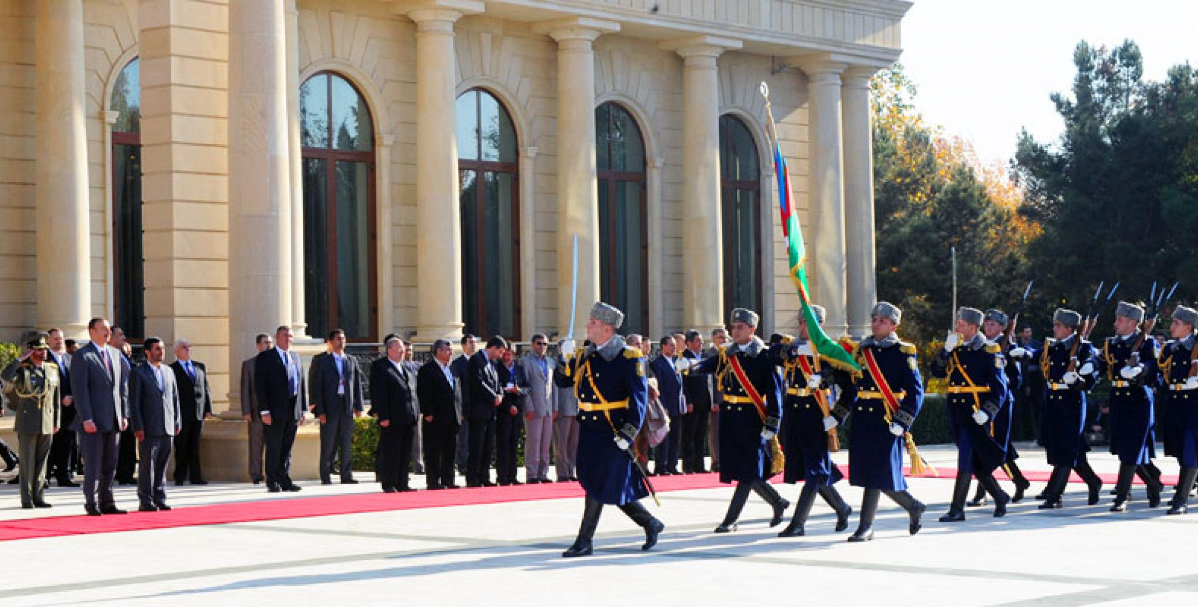 Official welcoming ceremony of Iranian President Mahmoud Ahmadinejad