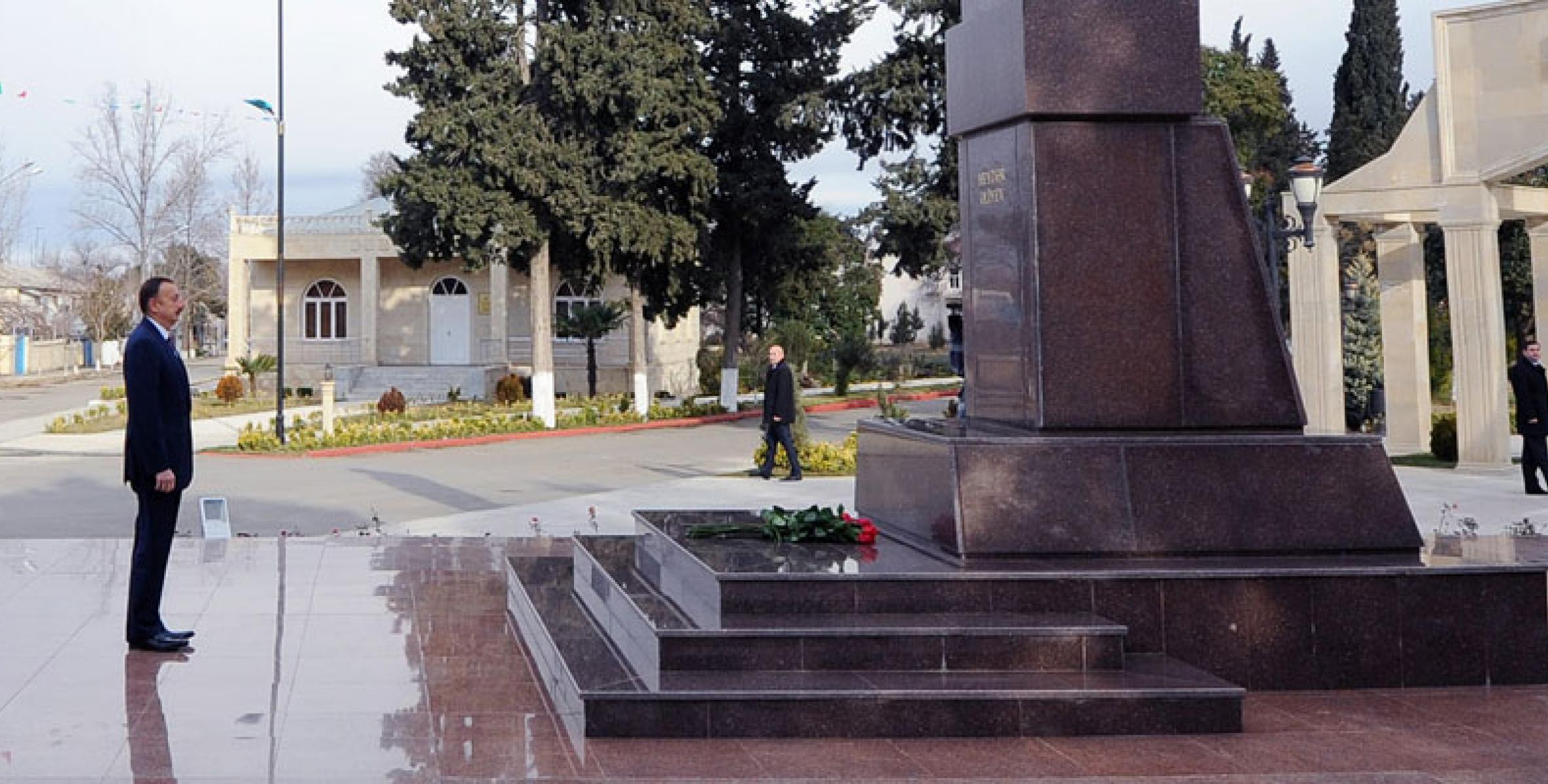 Ильхам Алиев побывал в Геранбойском районе