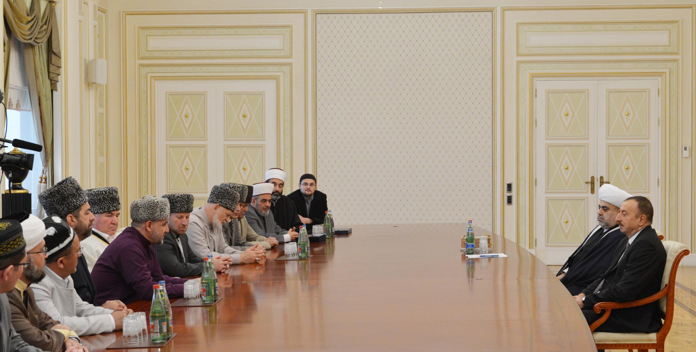 Ilham Aliyev received participants of the Baku conference “Muslims of the CIS for peace and sustainable development”