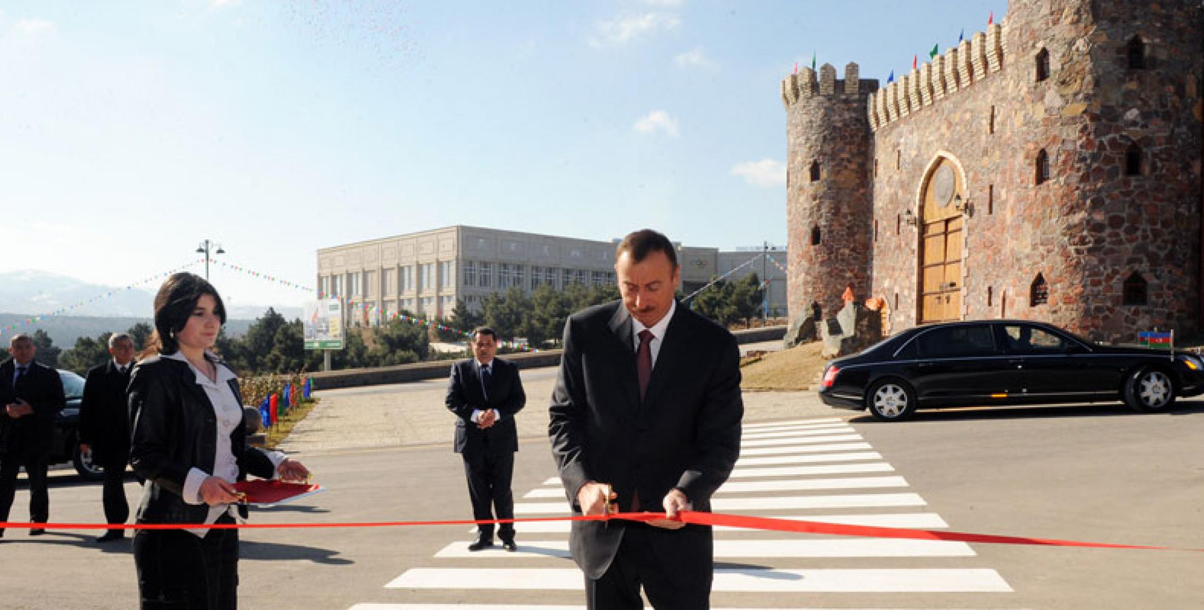 Visit of Ilham Aliyev to the western regions