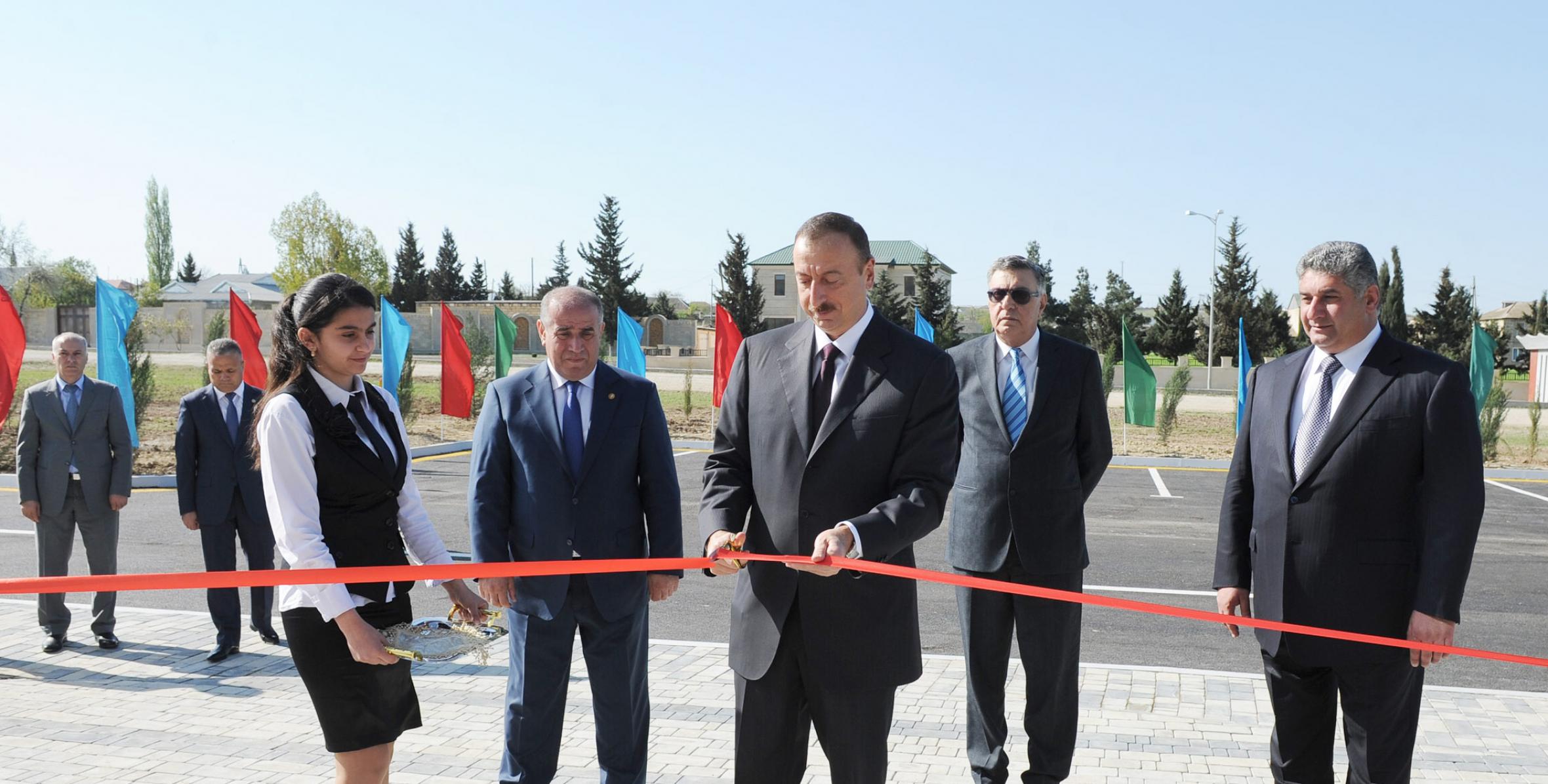 Ilham Aliyev attended the opening of the Gobustan sports center