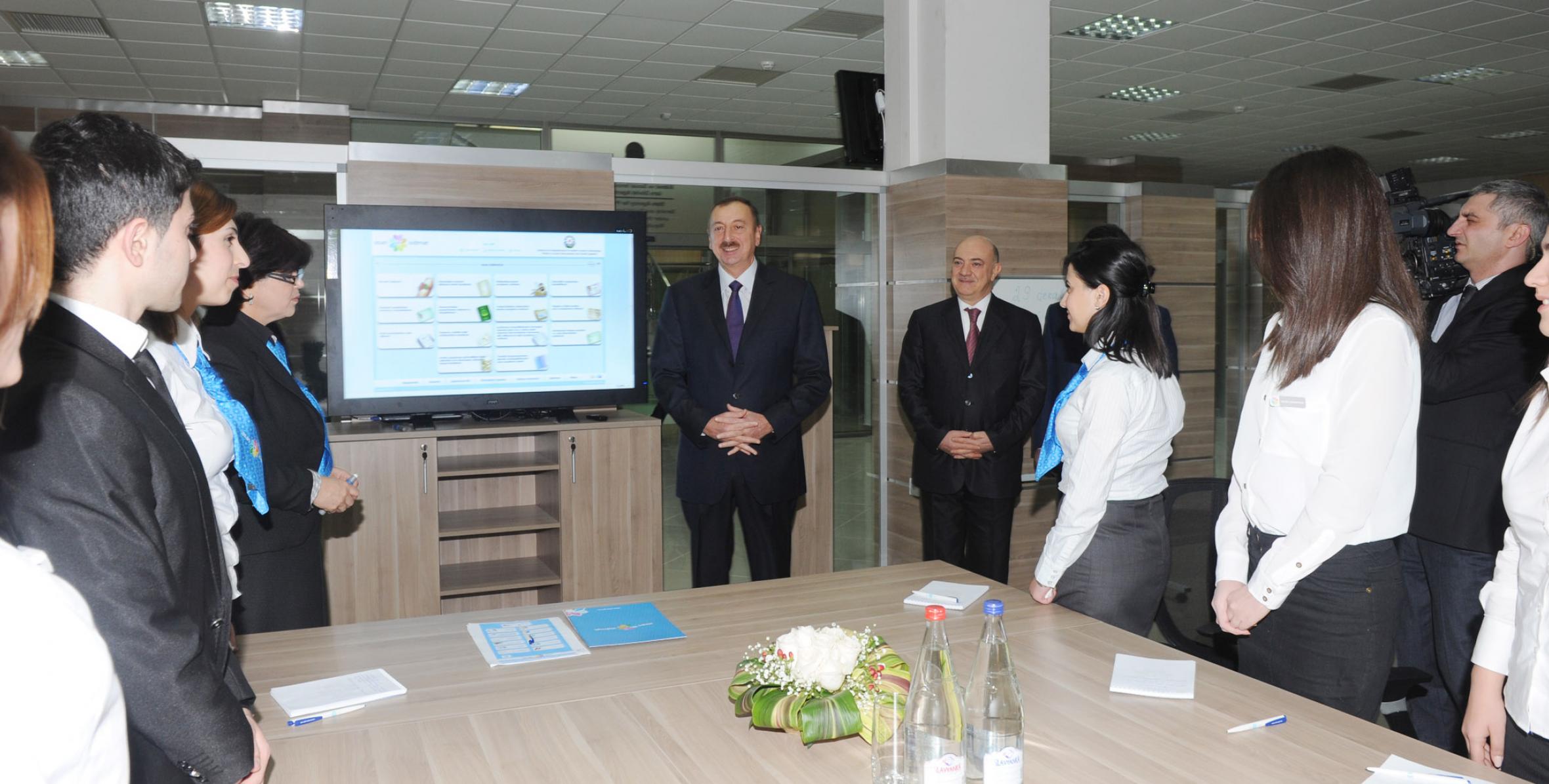Ilham Aliyev attended the opening of “ASAN Xidmət” Center No 1 of the State Agency for Public Services and Social Innovation