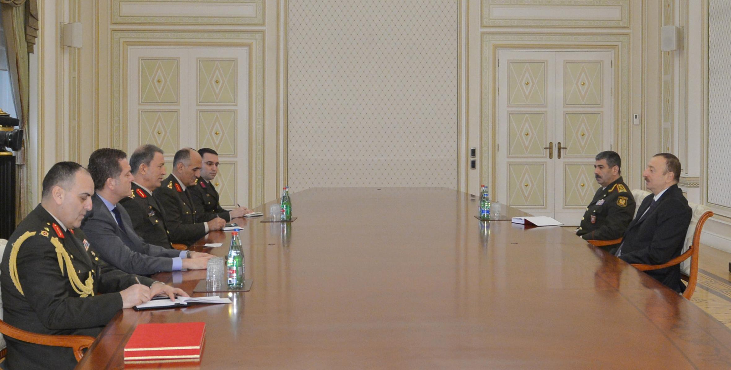 Ilham Aliyev received a delegation led by the commander of the Ground Forces of Turkey