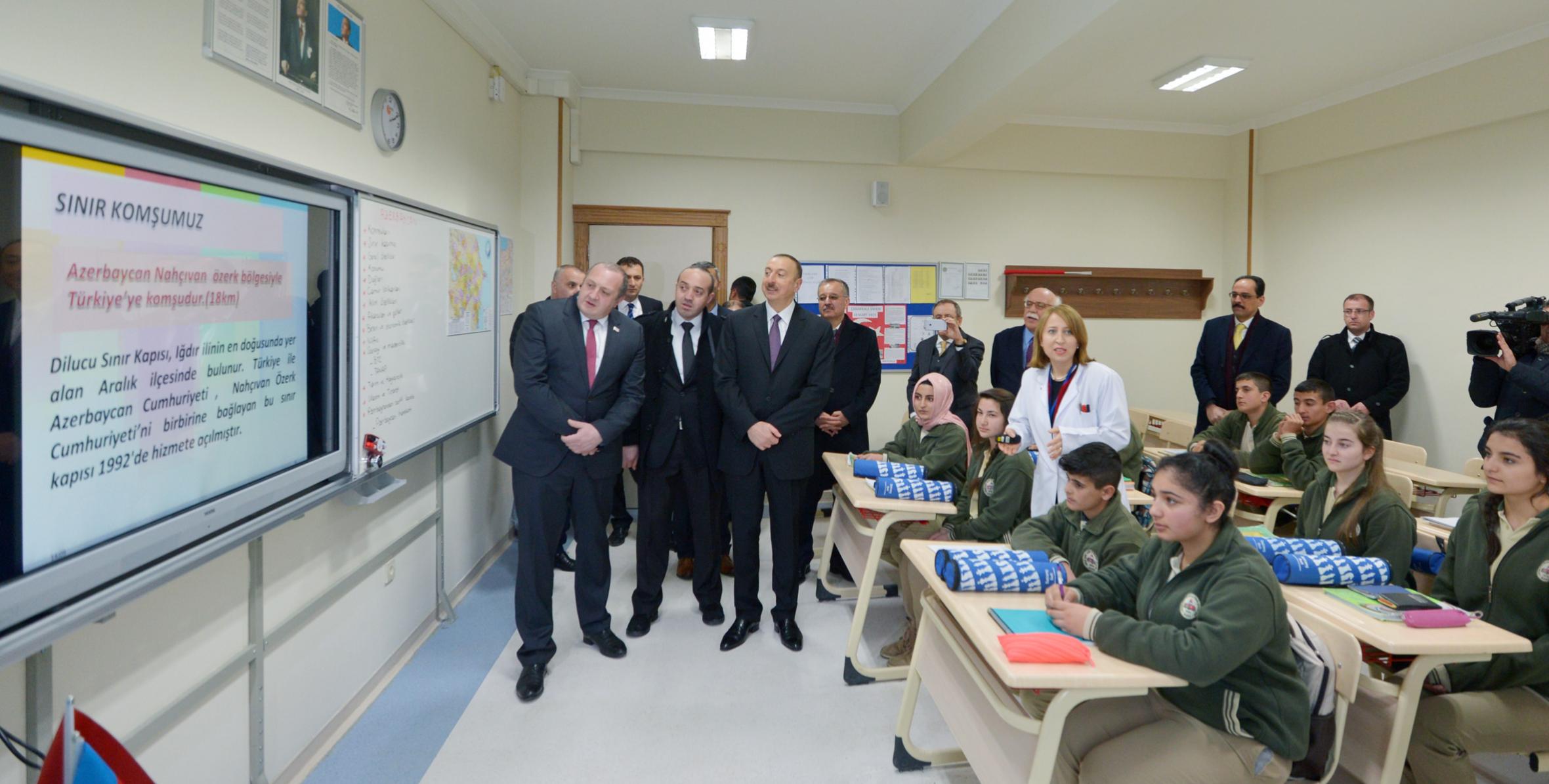 Anadolu technical-vocational lyceum after Heydar Aliyev opened in Kars