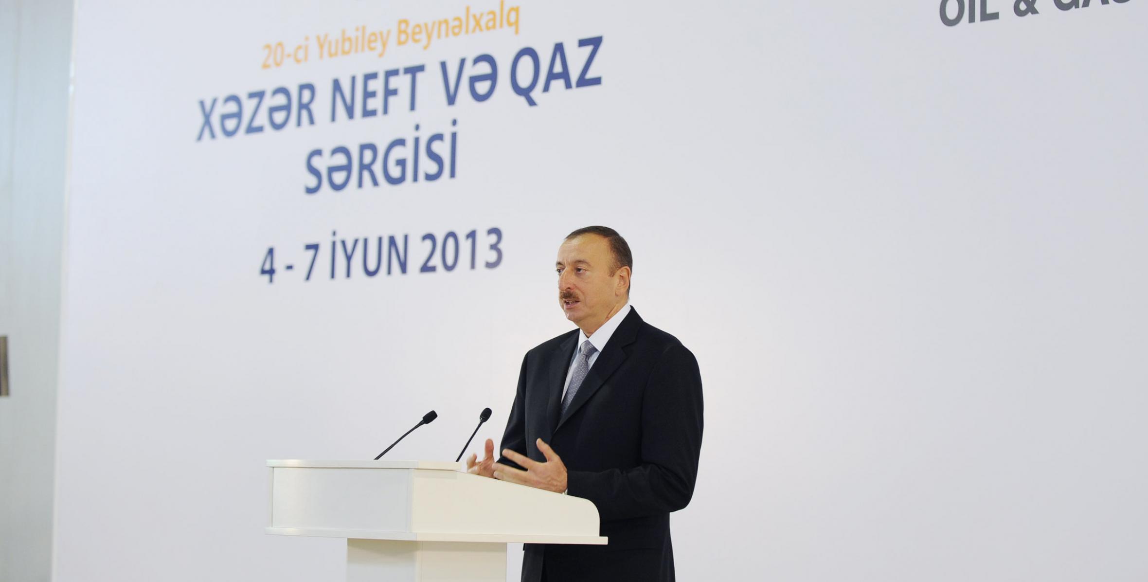 Speech by Ilham Aliyev at the opening ceremony of the 20th International Exhibition and Conference "Caspian Oil & Gas: Refining and Petrochemicals"