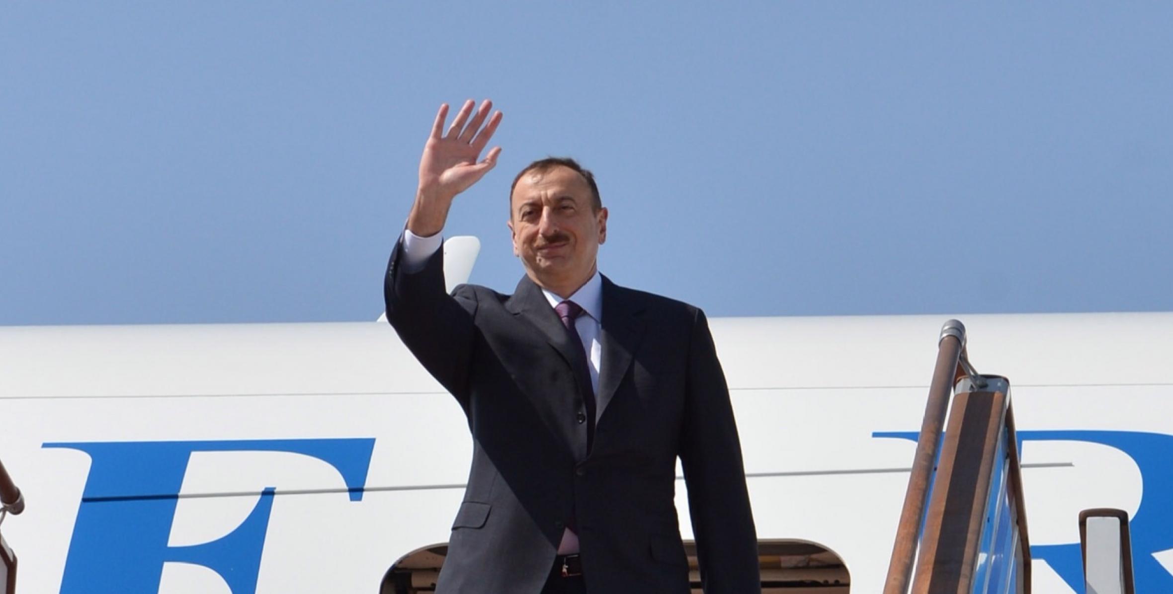Ильхам Алиев отбыл с официальным визитом в Австрию