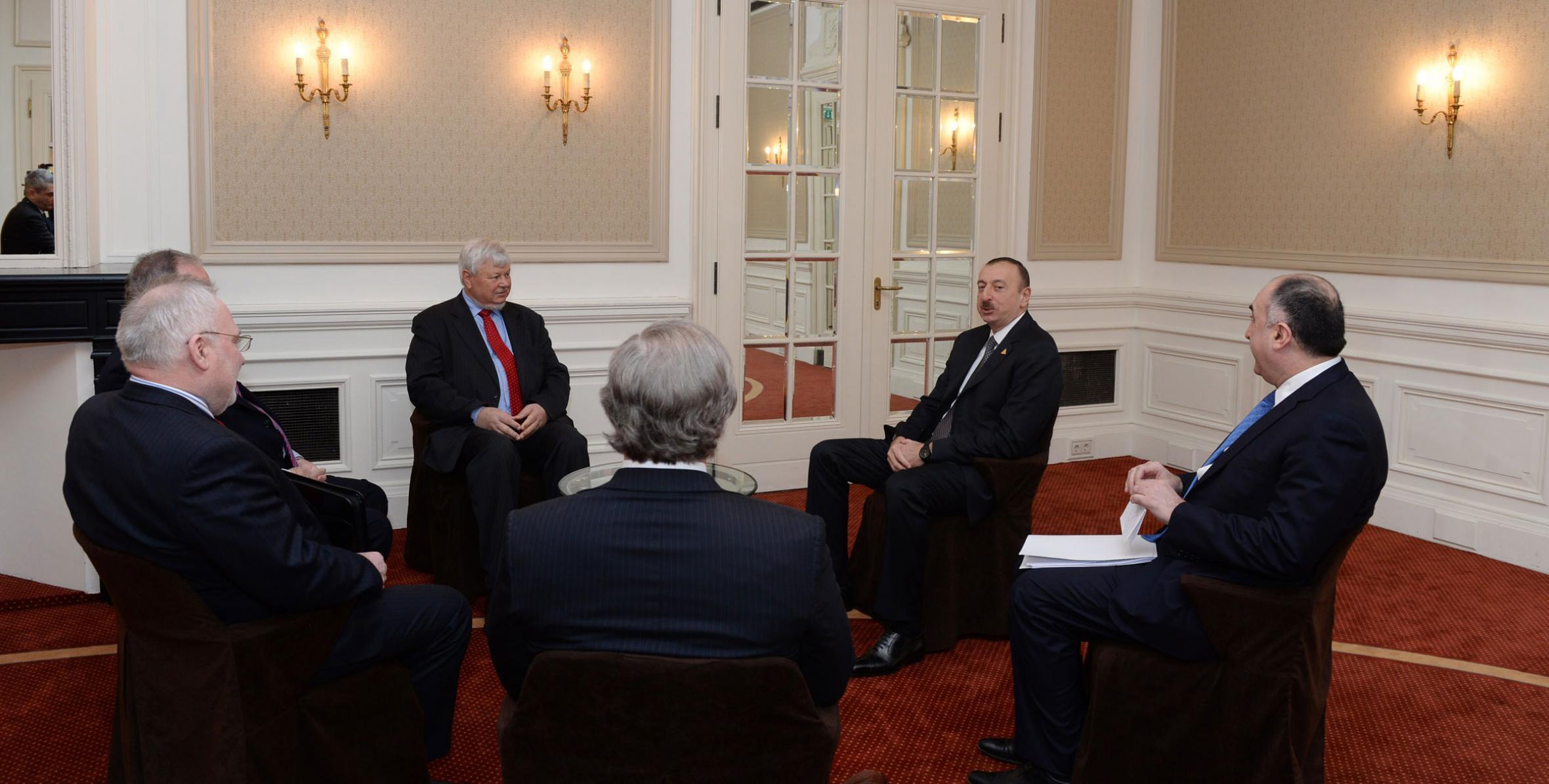 Ilham Aliyev met the co-chairmen of the OSCE Minsk Group in the Hague