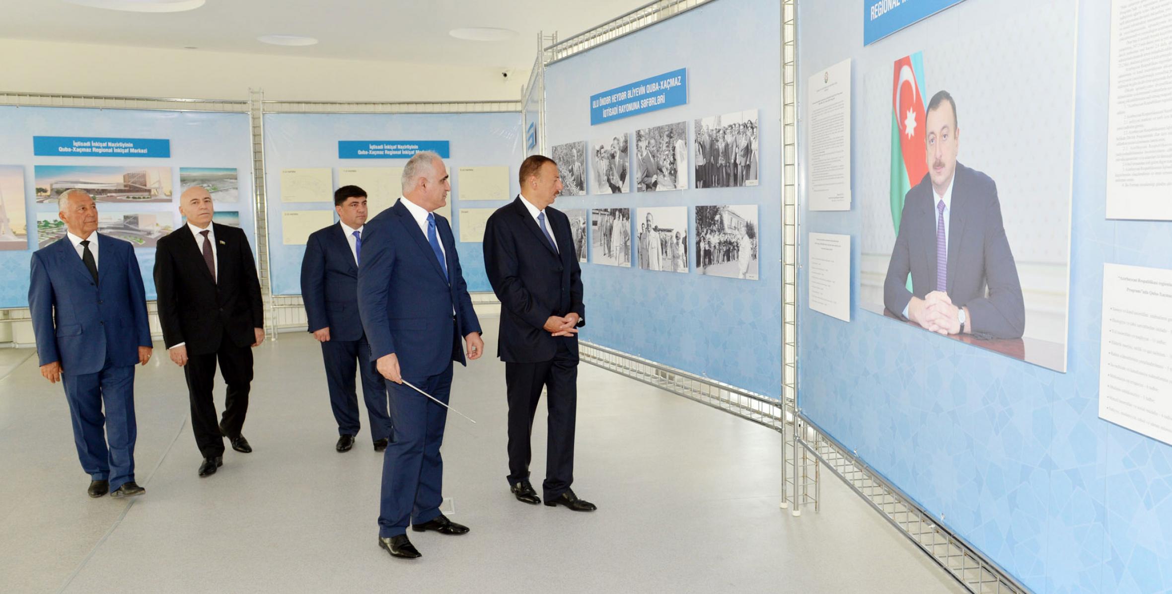 Ильхам Алиев принял участие в открытии Губа-Хачмазского регионального центра
