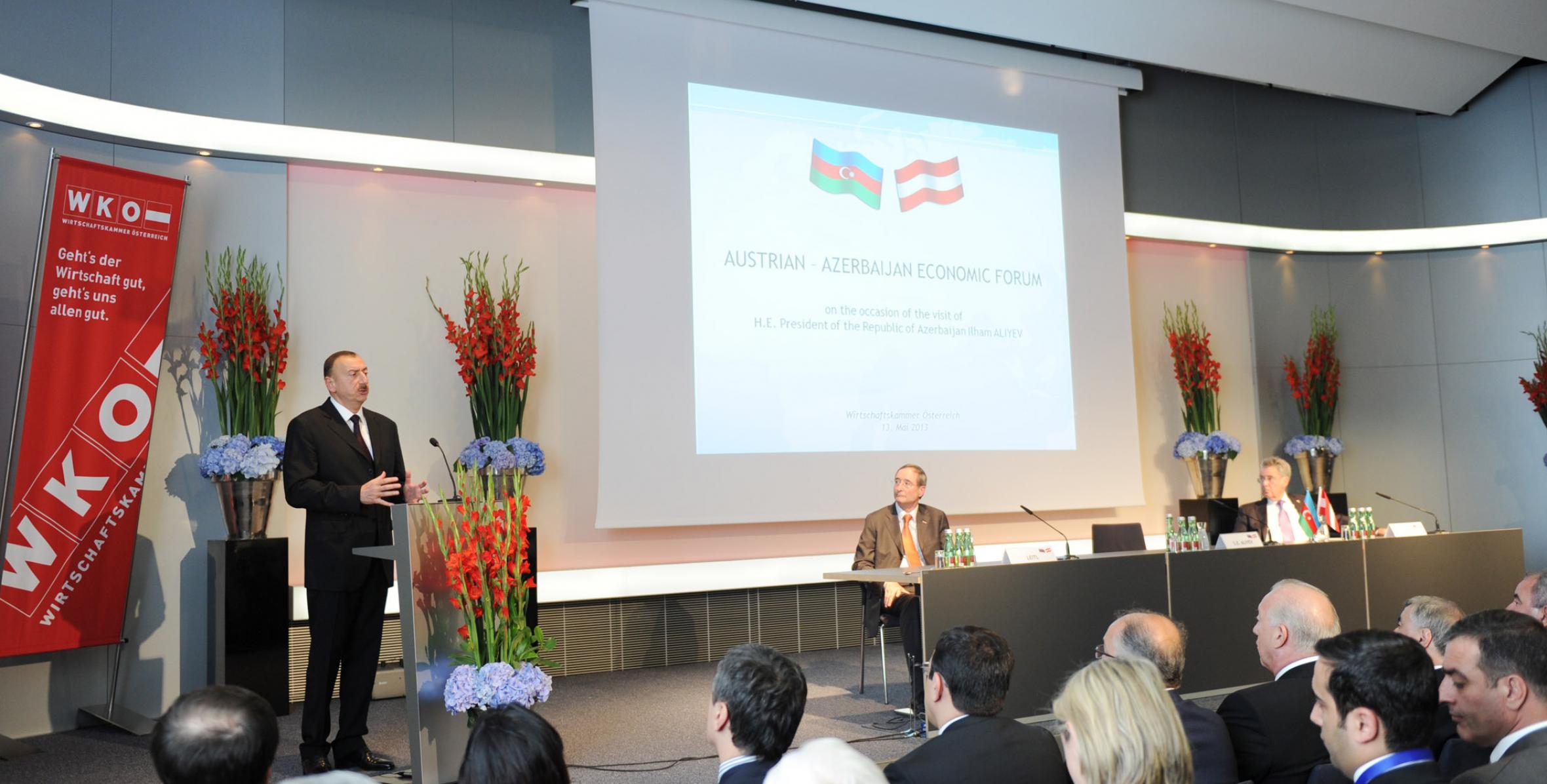 Speech by Ilham Aliyev at the Austrian-Azerbaijani business forum