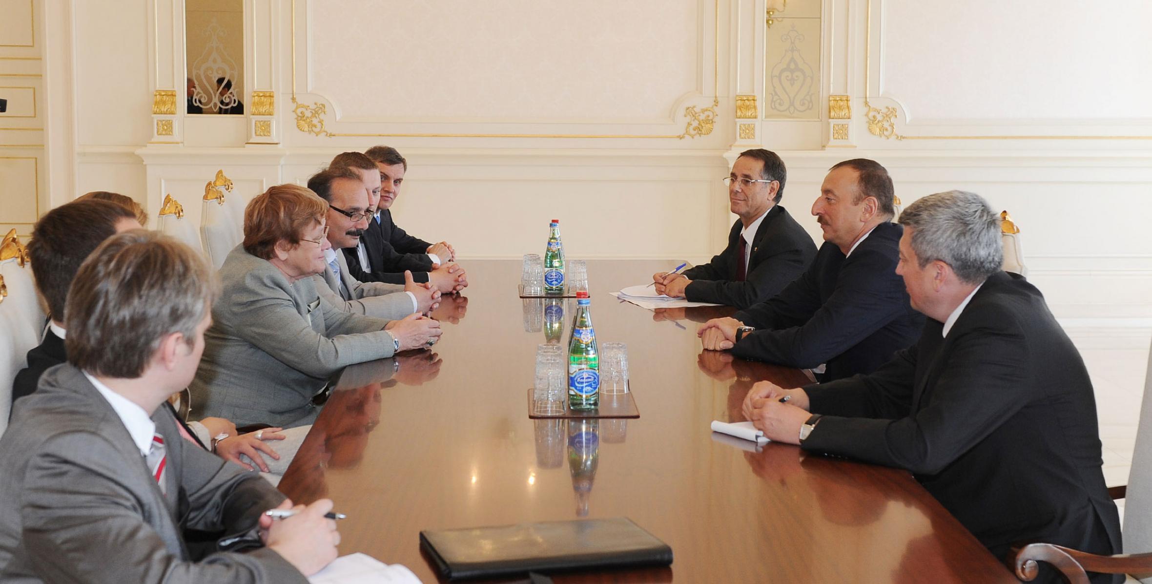 Ilham Aliyev received a delegation led by the Estonian parliament speaker