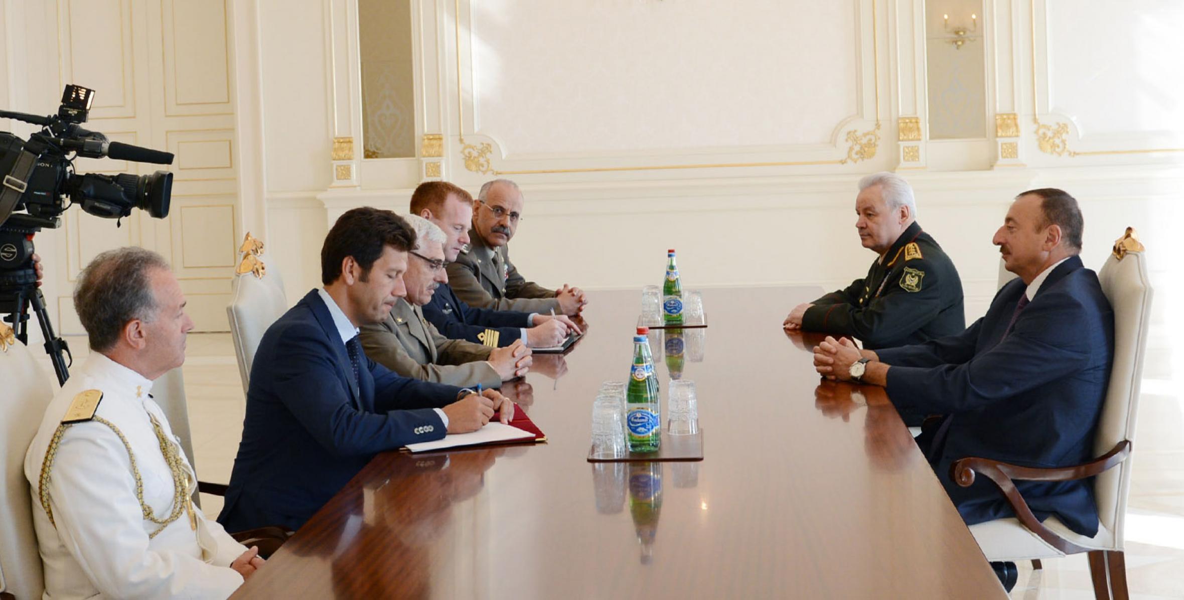 Ilham Aliyev received a delegation led by the Chief of Defense General Staff of Italy