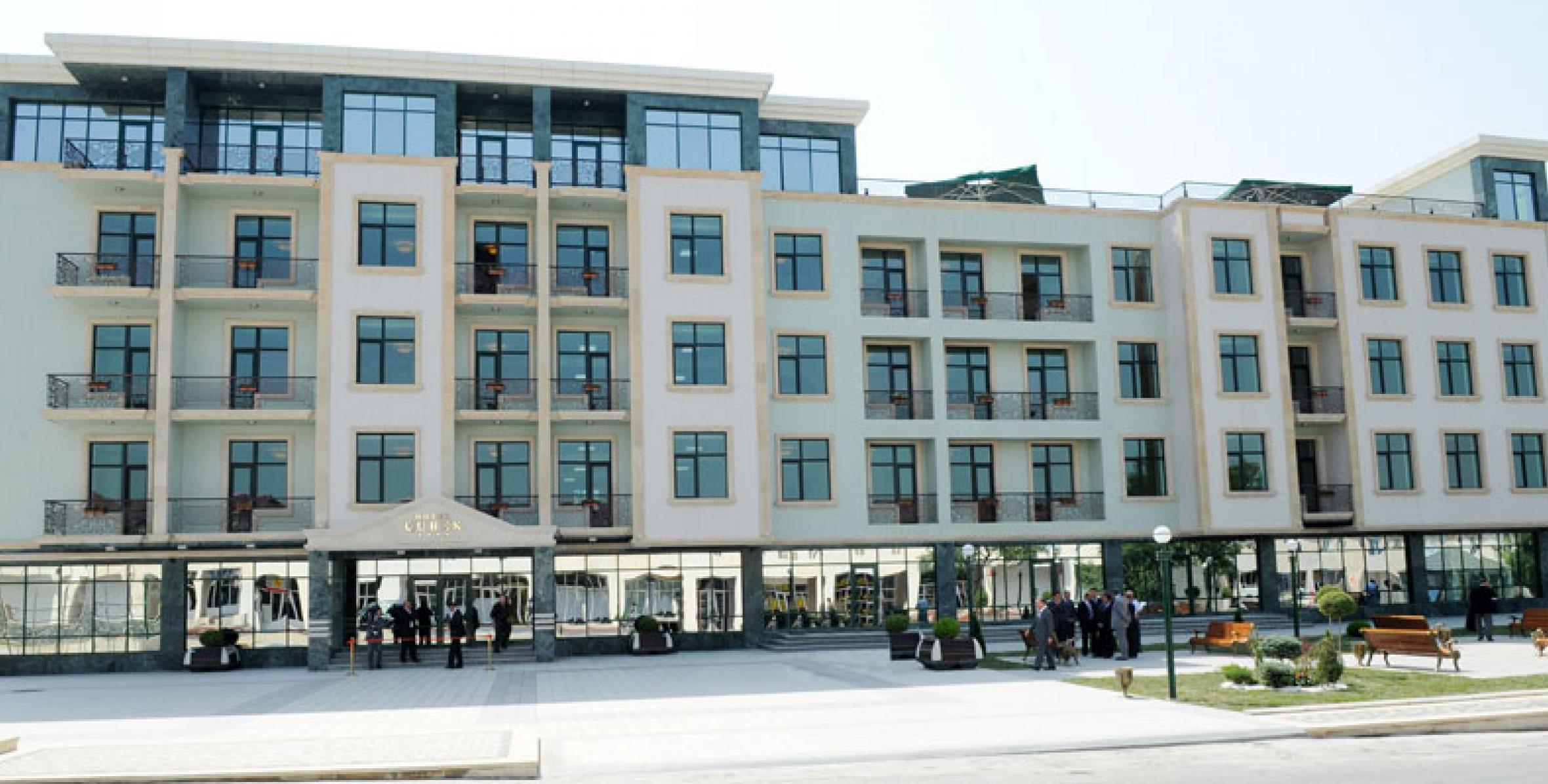 Ilham Aliyev attended the opening ceremony of “Gubek” hotel in Balakan region