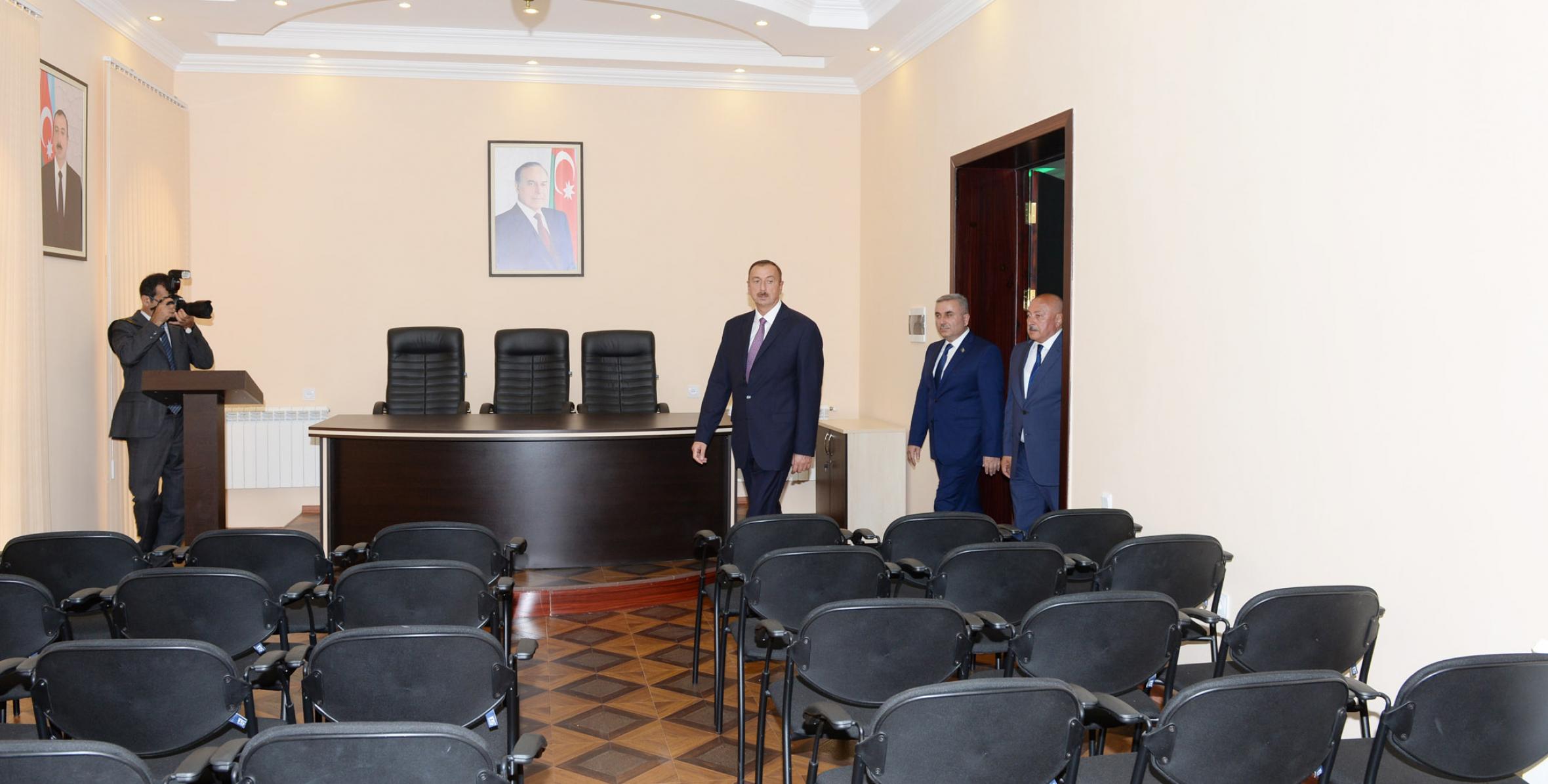 Ильхам Алиев принял участие в открытии нового административного здания Масаллинской районной организации партии «Ени Азербайджан»