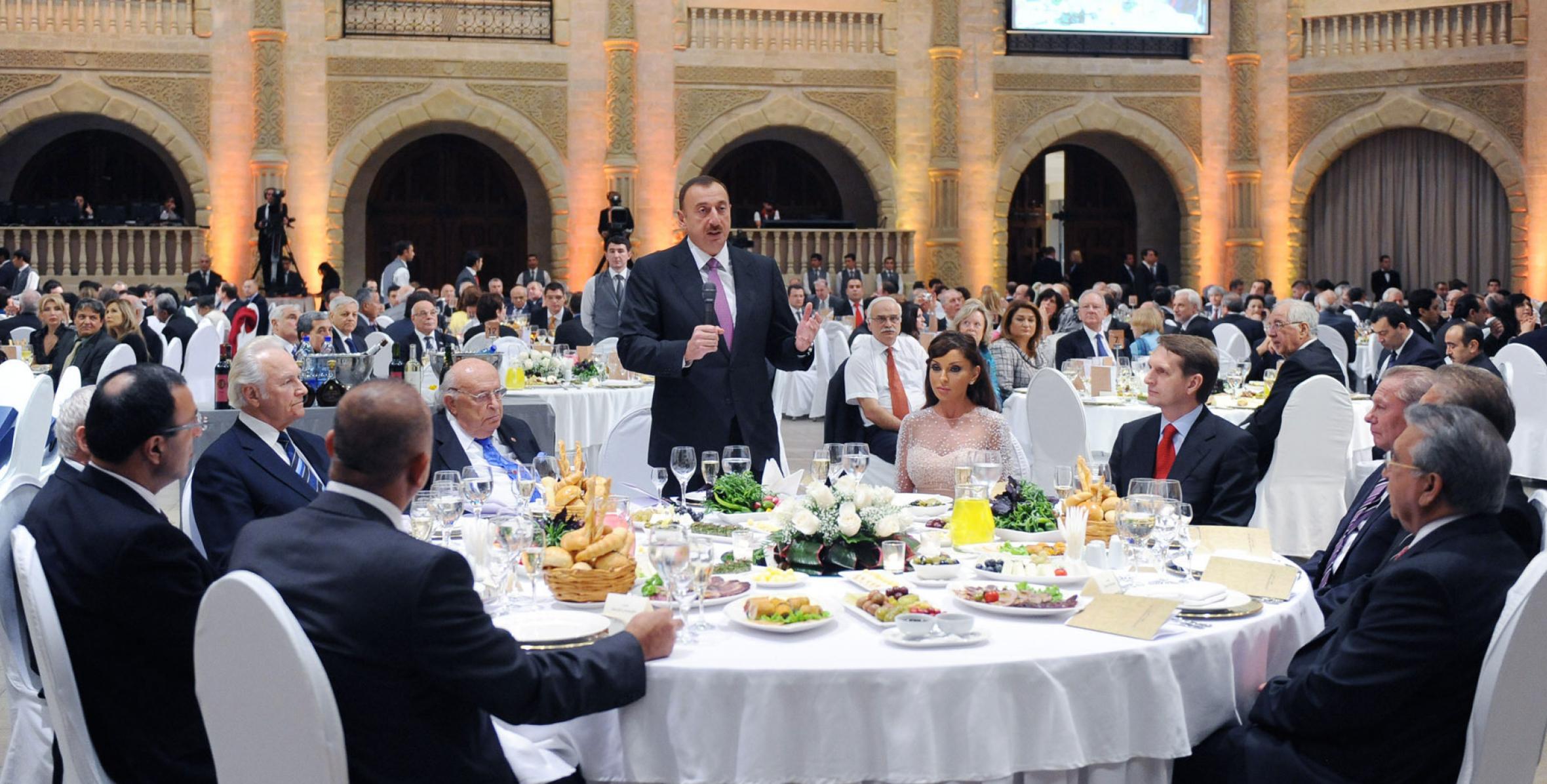 Speech by Ilham Aliyev at the official reception hosted in honor of the participants of the Baku International Humanitarian Forum