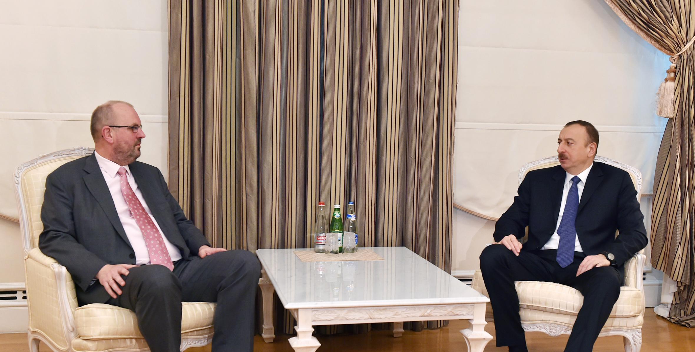 Ilham Aliyev received the President of the European Table Tennis Union