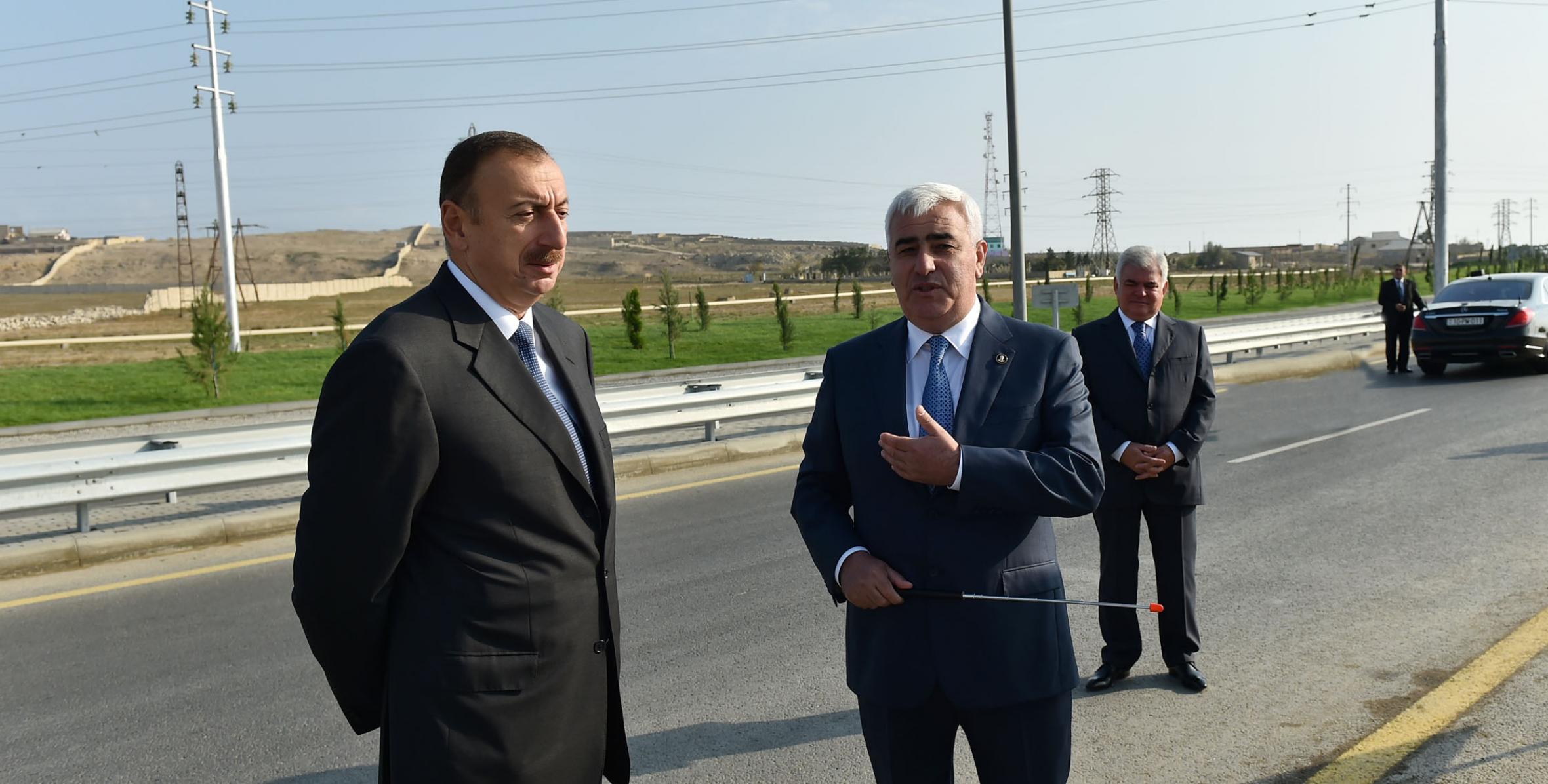 Ilham Aliyev arrived in Pirallahi district