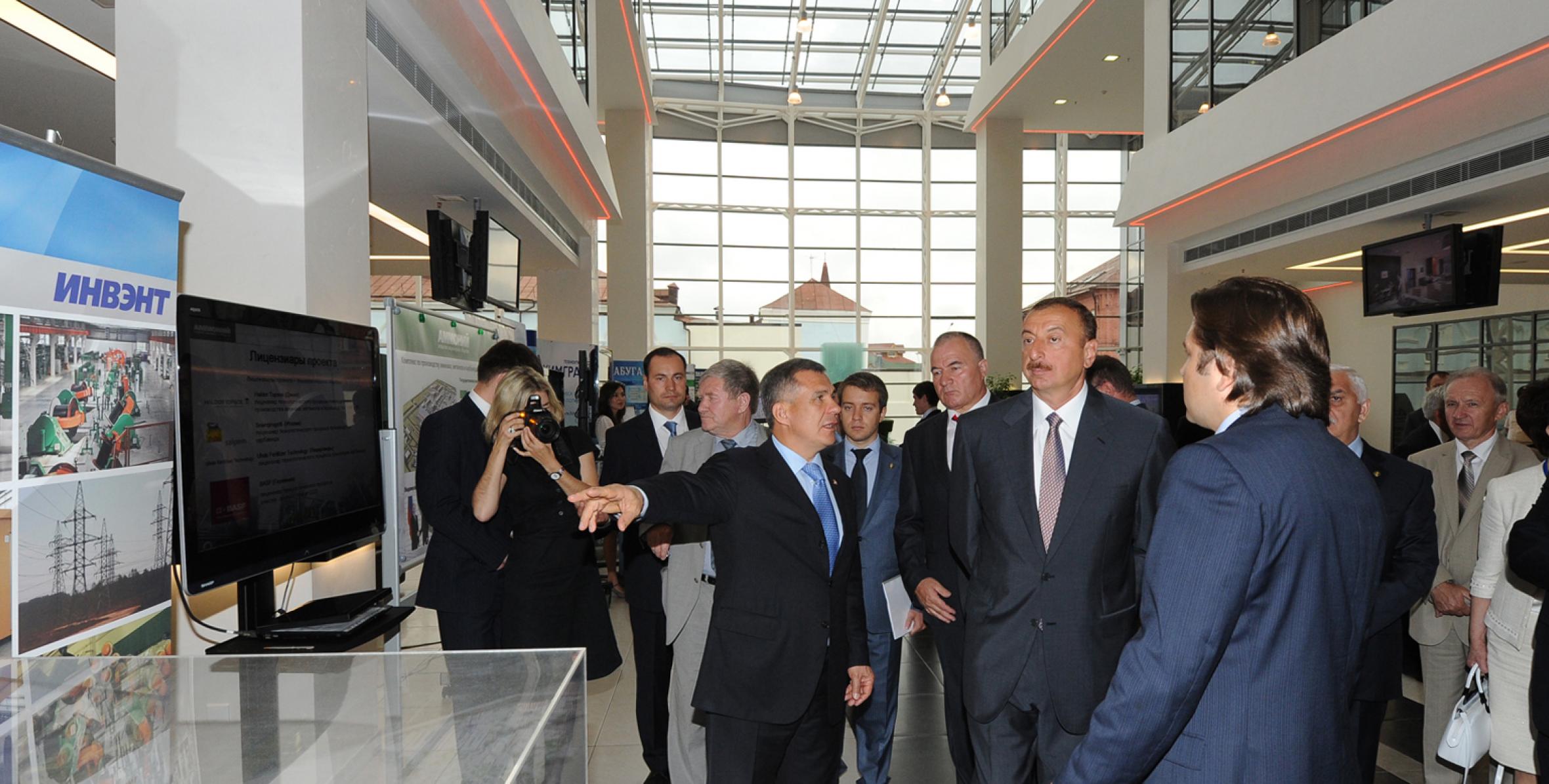 Ilham Aliyev reviewed a hi-tech IT Park in Kazan