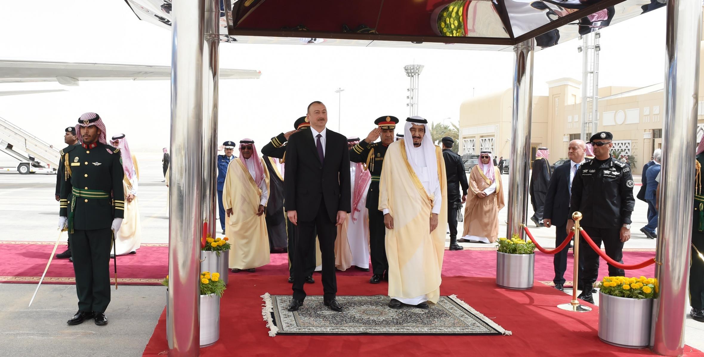 Ilham Aliyev arrived in the Kingdom of Saudi Arabia for an official visit