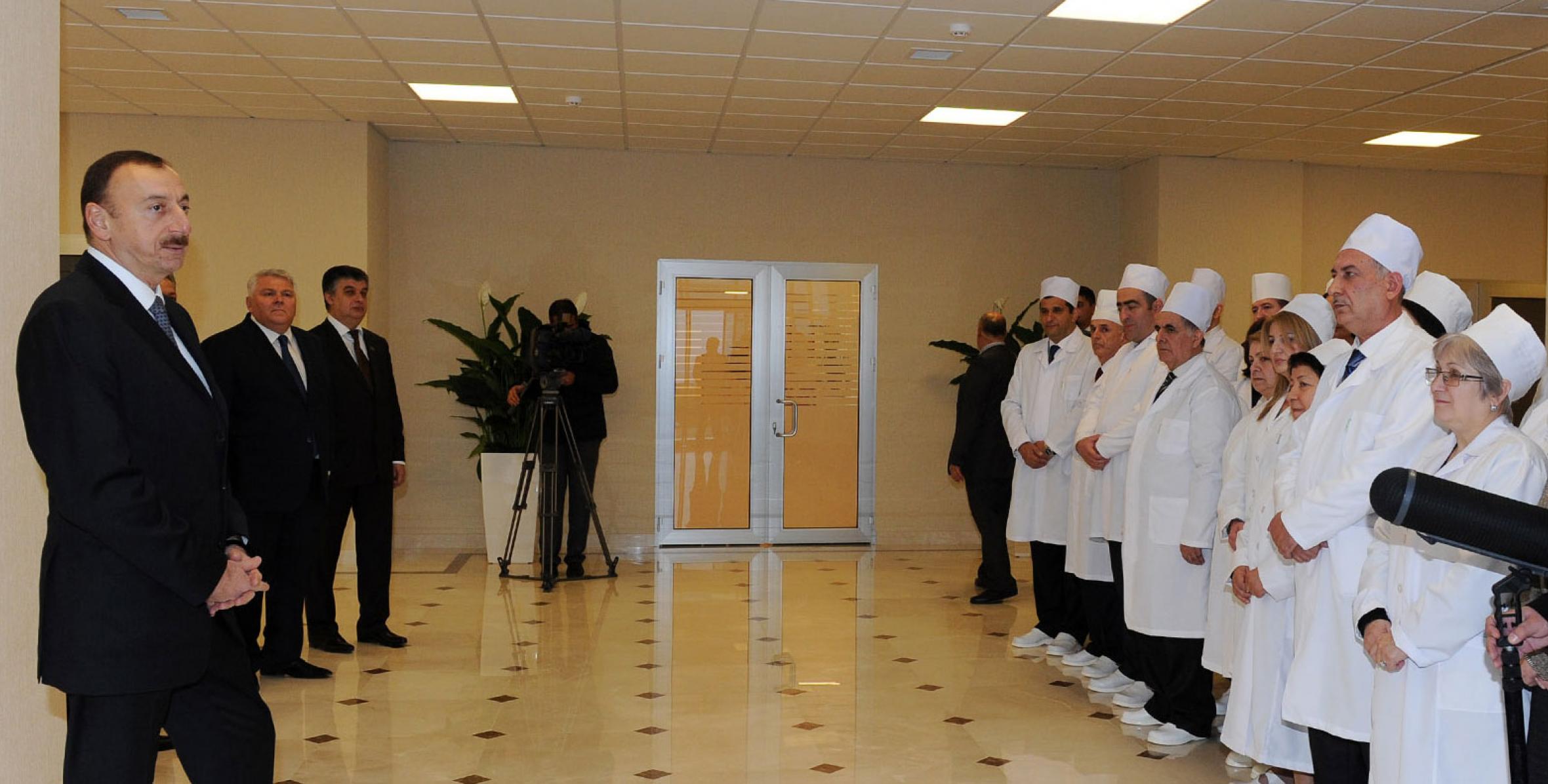 Speech by Ilham Aliyev at the opening of the Center Hospital in Shaki