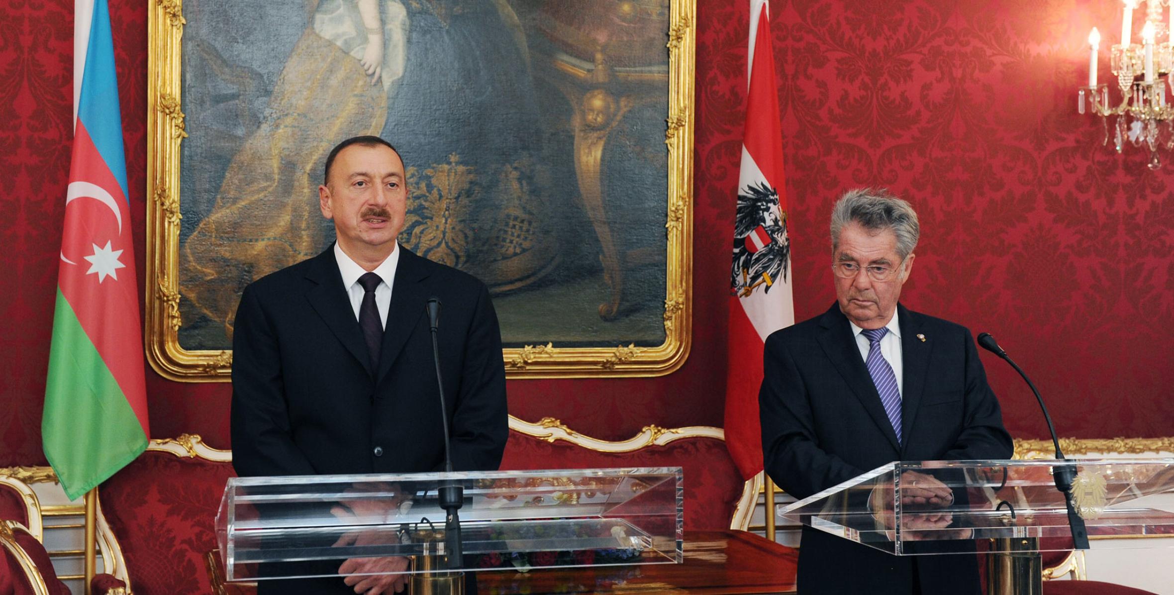 Состоялась пресс-конференция президентов Азербайджана и Австрии