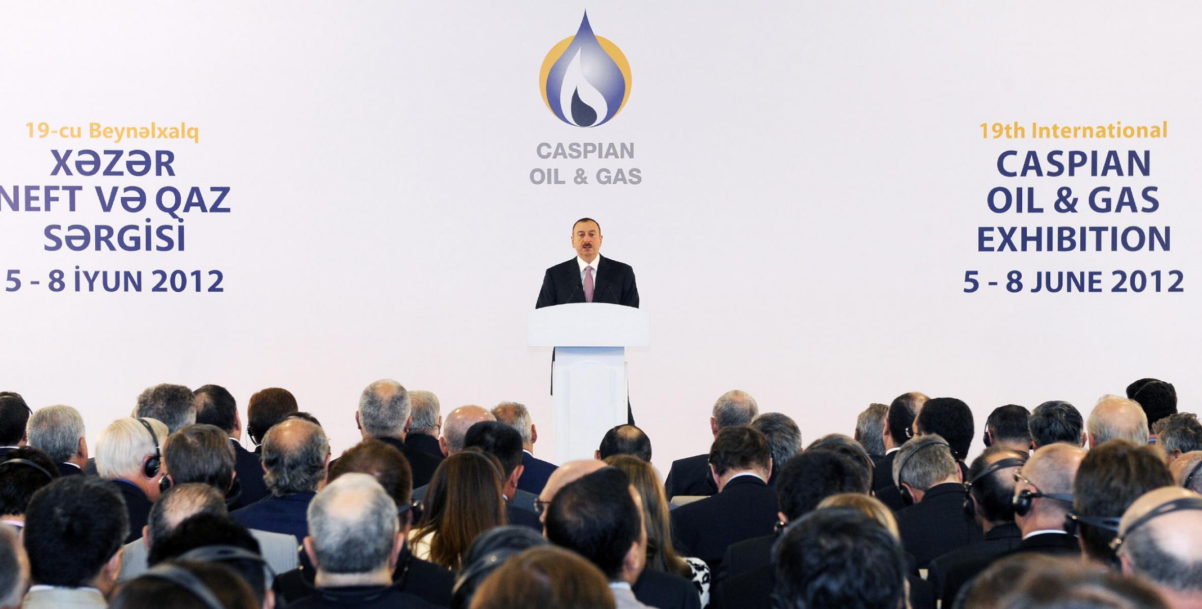 Ilham Aliyev attended the opening in Baku of the 19th International Exhibition and Conference “Caspian Oil and Gas: Refining and Petrochemicals – 2012”