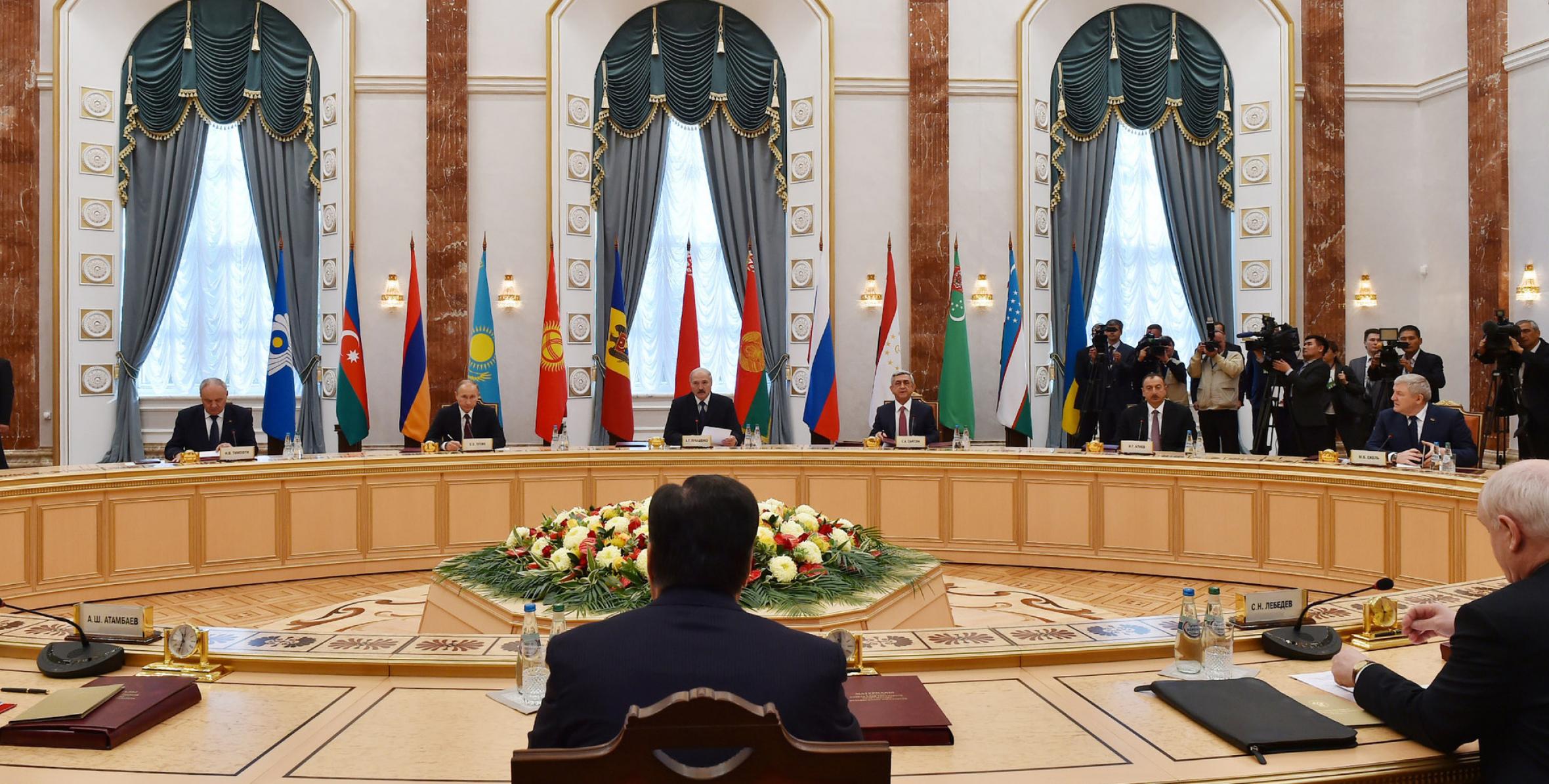 Речь Ильхама Алиева на заседании Совета глав государств СНГ в Минске