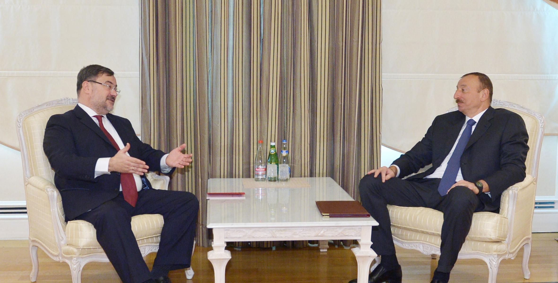 Ilham Aliyev received the OSCE Project Coordinator in Baku