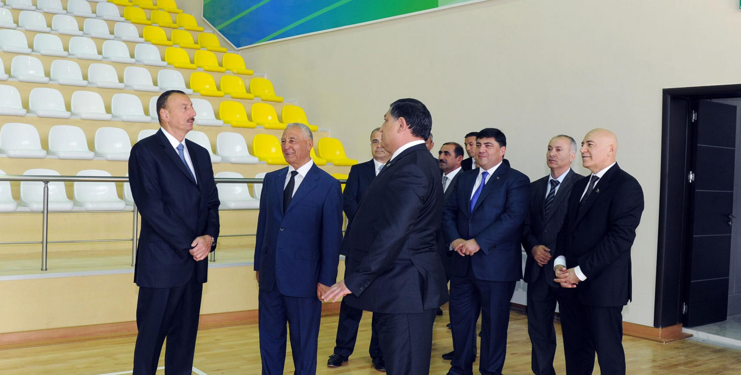 Ильхам Алиев принял участие в открытии Хачмазского Олимпийского спортивного комплекса