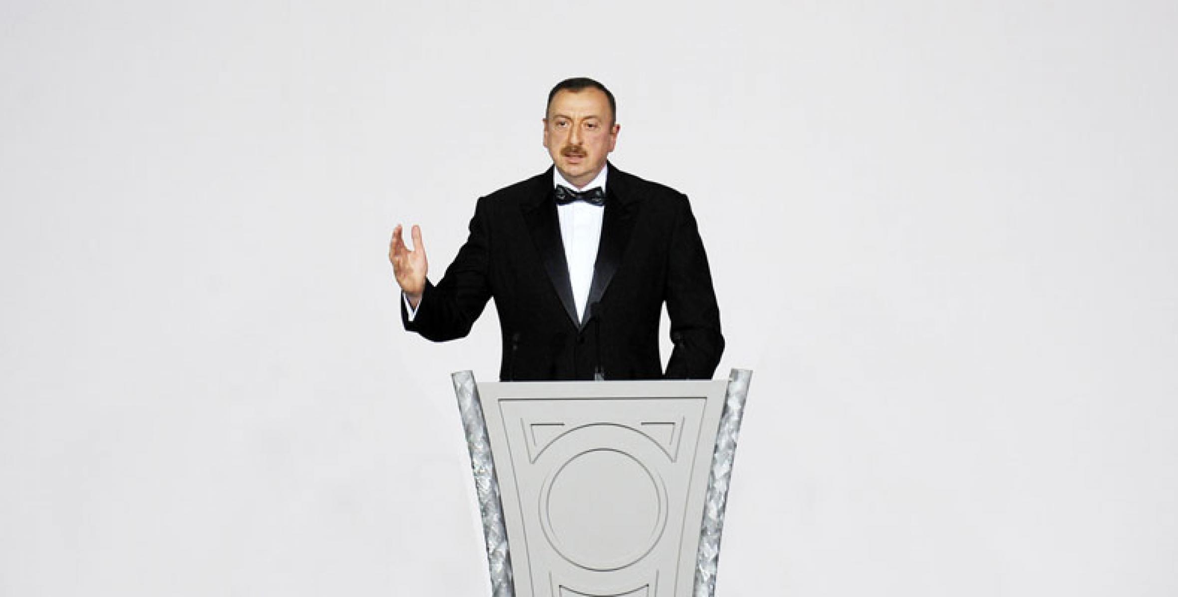 Ilham Aliyev attended the ceremonial reception held in connection with the 87th birthday of national leader Heydar Aliyev and the 6th anniversary of Heydar Aliyev Foundation