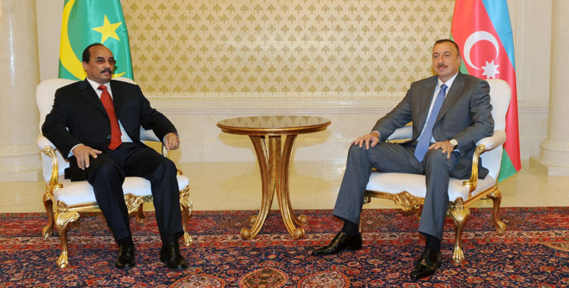 Presidents of Azerbaijan and Mauritania met in private