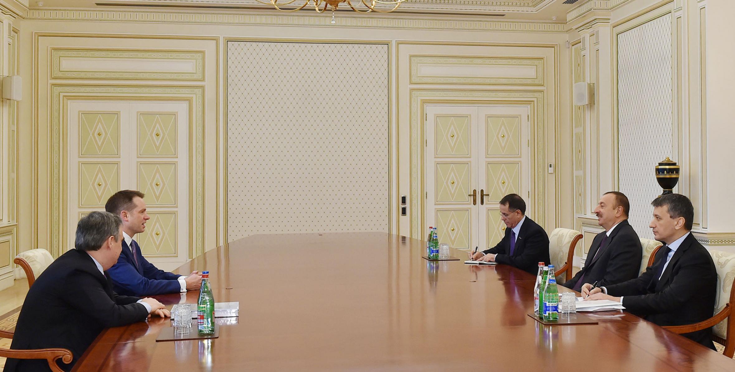 Ilham Aliyev received the CEO of BBC Global News