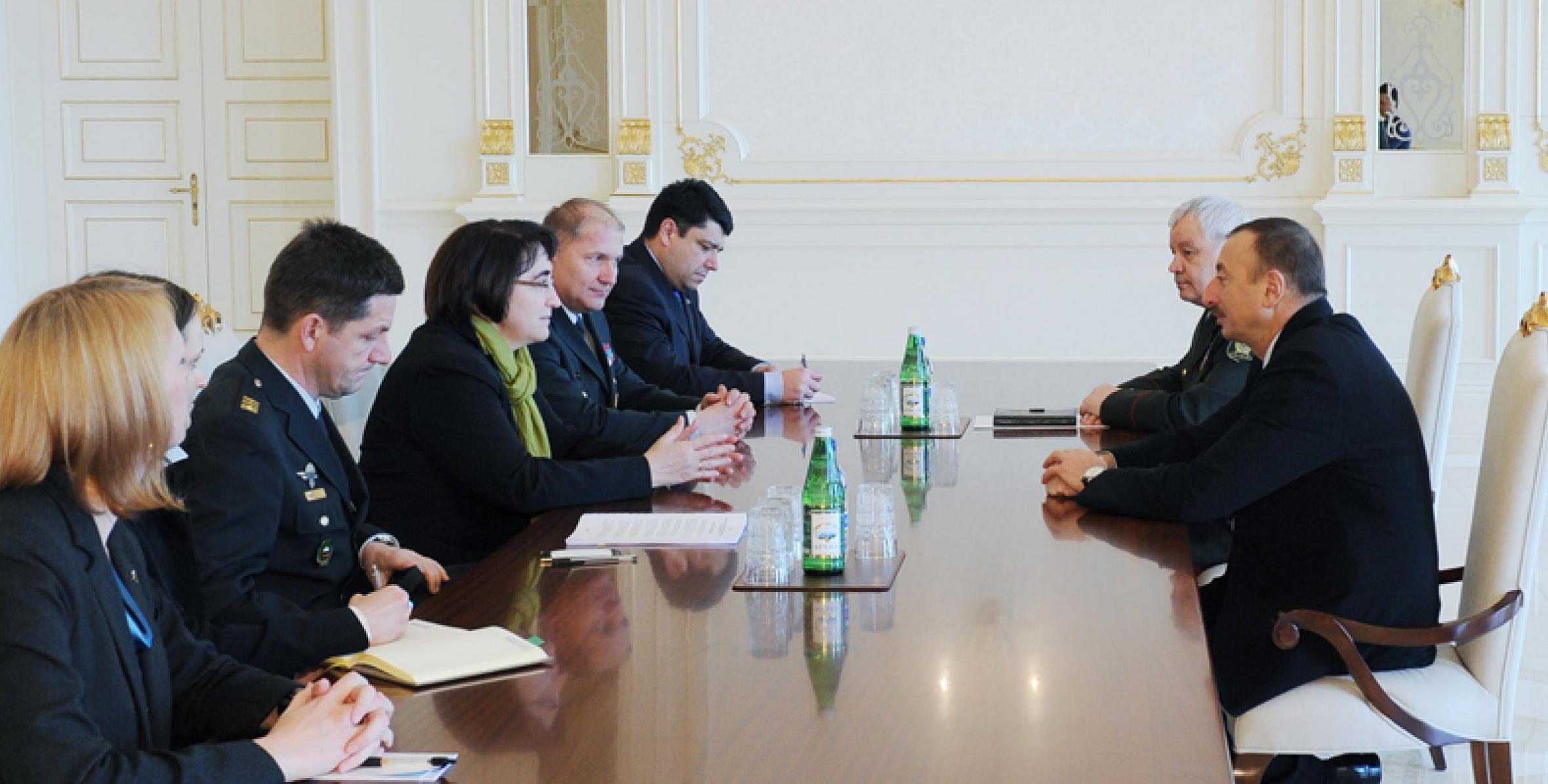 Ilham Aliyev received a delegation led by Minister of Defense of Slovenia, Ljubica Jelusic