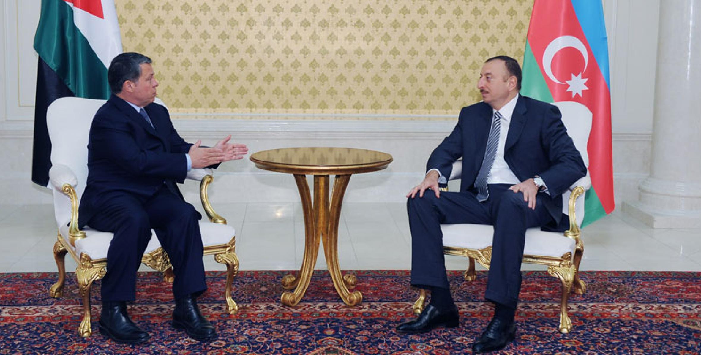 Ilham Aliyev and King of Jordan, II Abdullah held a meeting in private