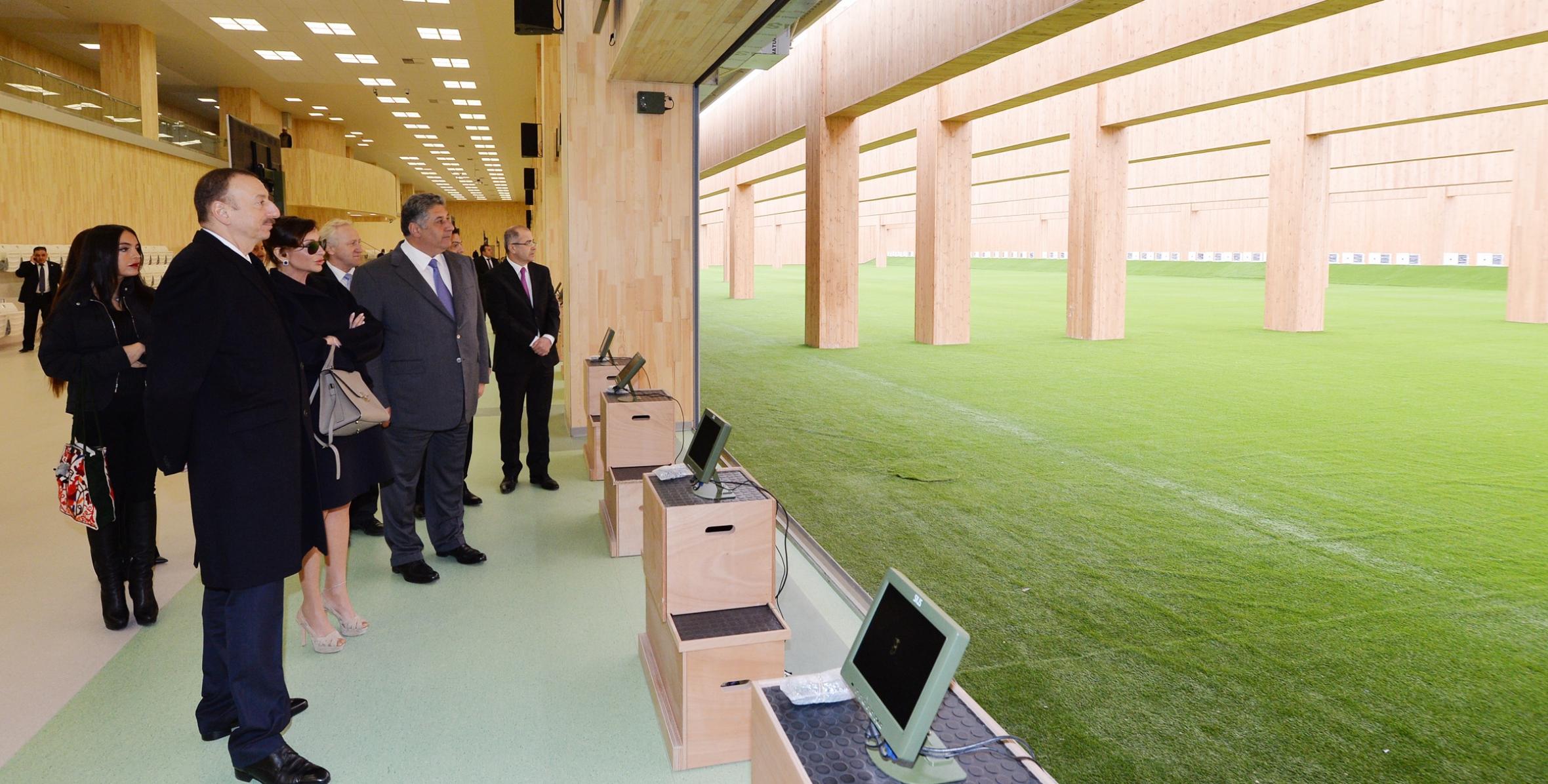 Ilham Aliyev attended the opening of the Baku Shooting Center