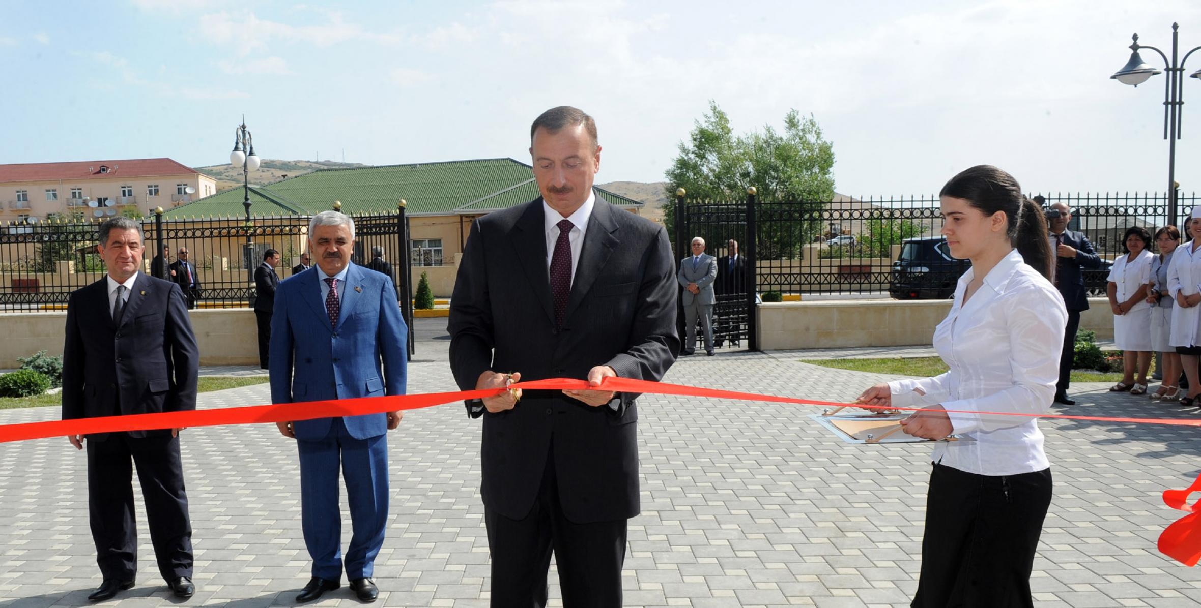 Ilham Aliyev attended the opening of the medical diagnostic center in Khizi District