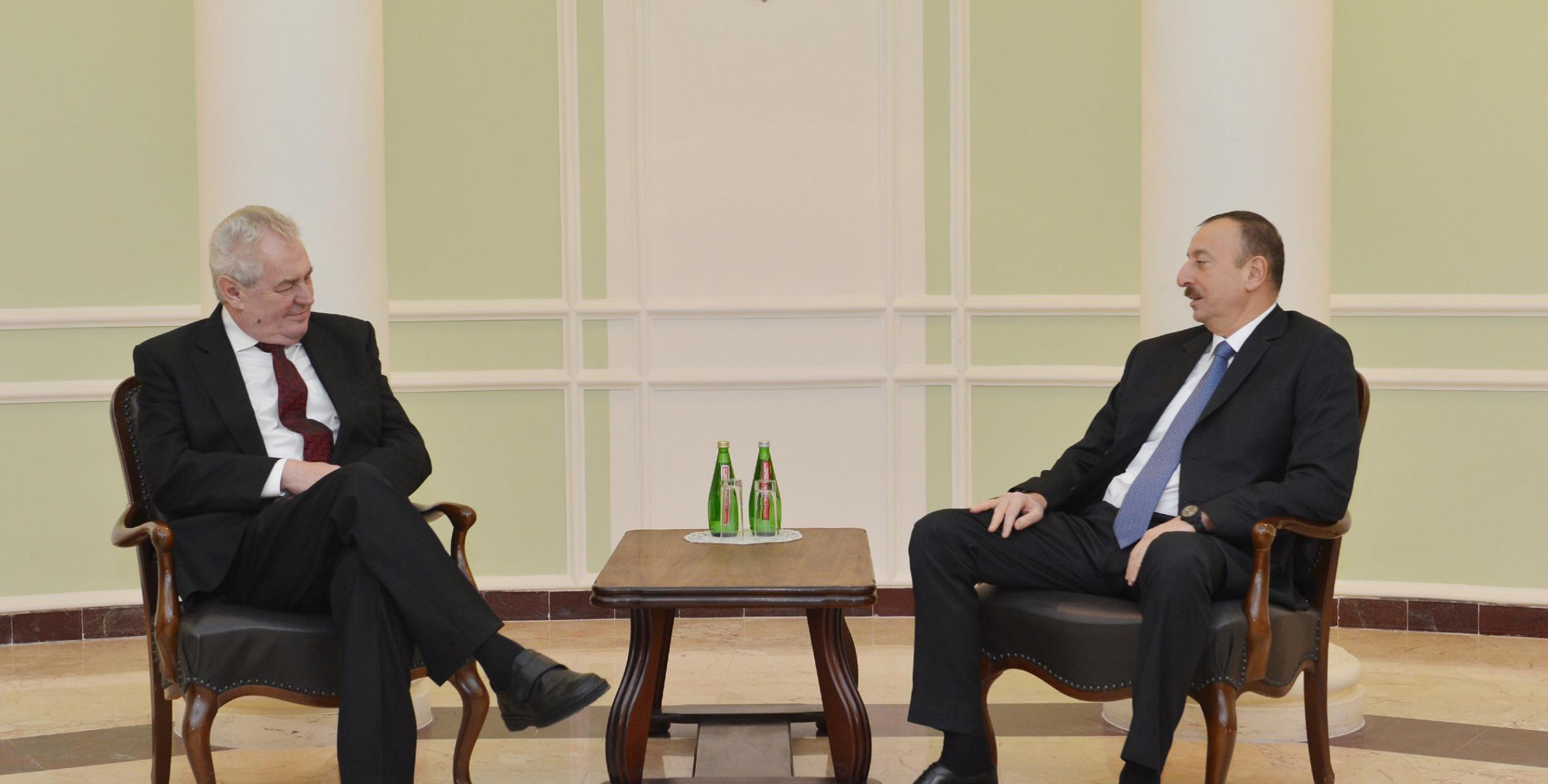 Ilham Aliyev met with Czech President Milos Zeman in Sochi