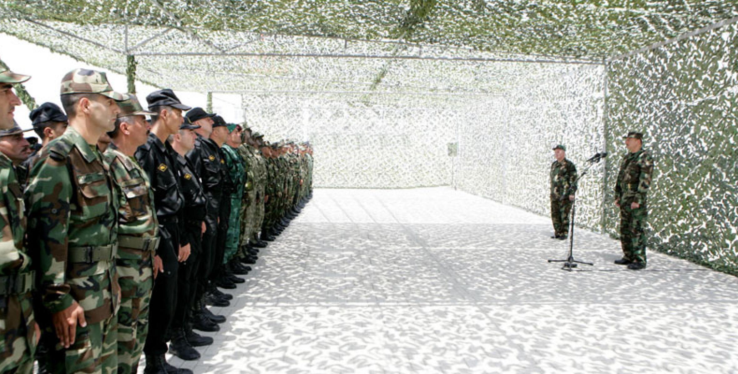 Speech by President Ilham Aliyev at a joint battle exercises of the Armed Forces