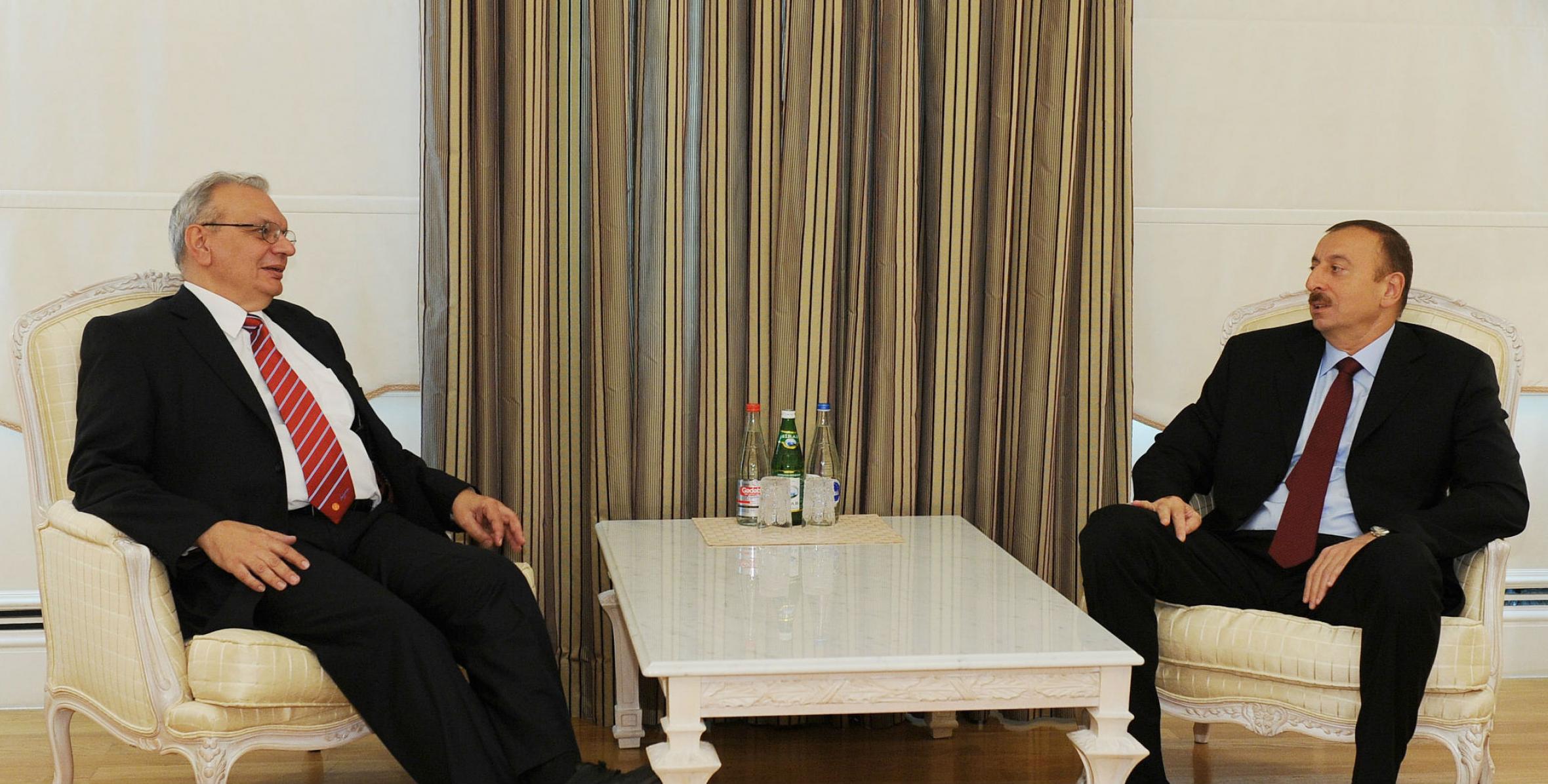 Ilham Aliyev received the chairman of the Constitutional Court of Bulgaria
