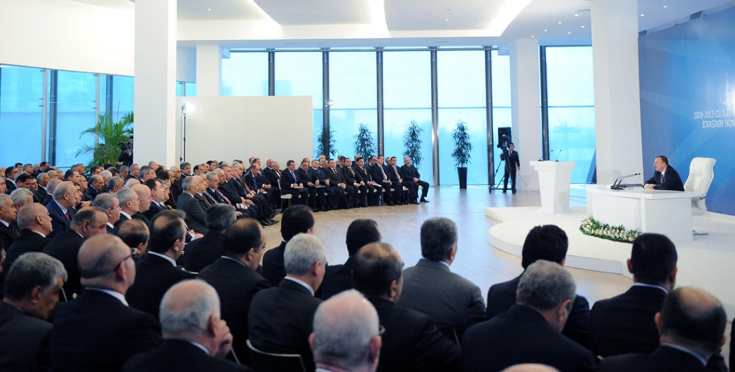 Closing speech by Ilham Aliyev at the conference dedicated to the results of the second year in the execution of the “State Program on socioeconomic development of districts of the Republic of Azerbaijan in 2009-2013”