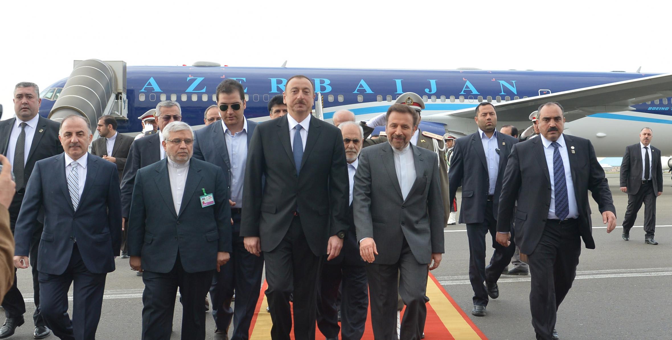 Ilham Aliyev arrived in the Islamic Republic of Iran on official visit