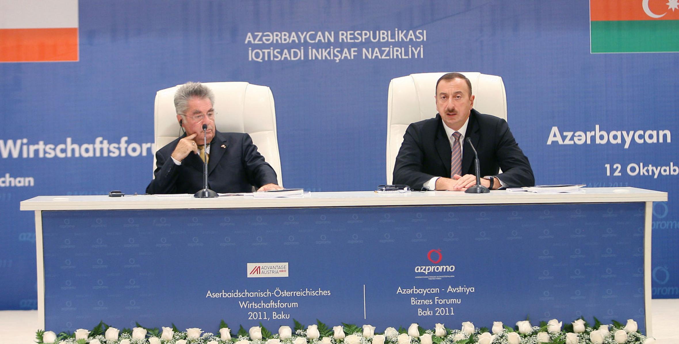 Speech by Ilham Aliyev at the Azerbaijani-Austrian business forum