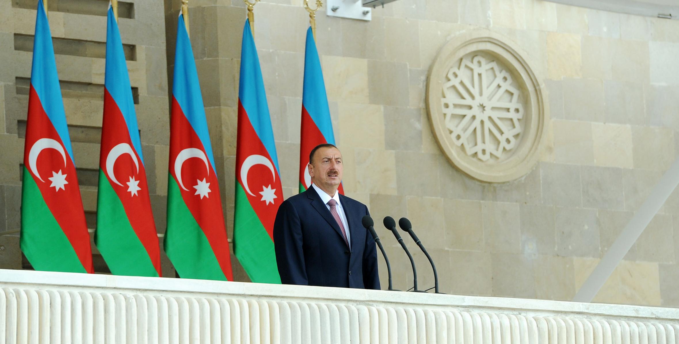 Speech by Ilham Aliyev at the official military parade on the occasion of the 95th anniversary of the Armed Forces