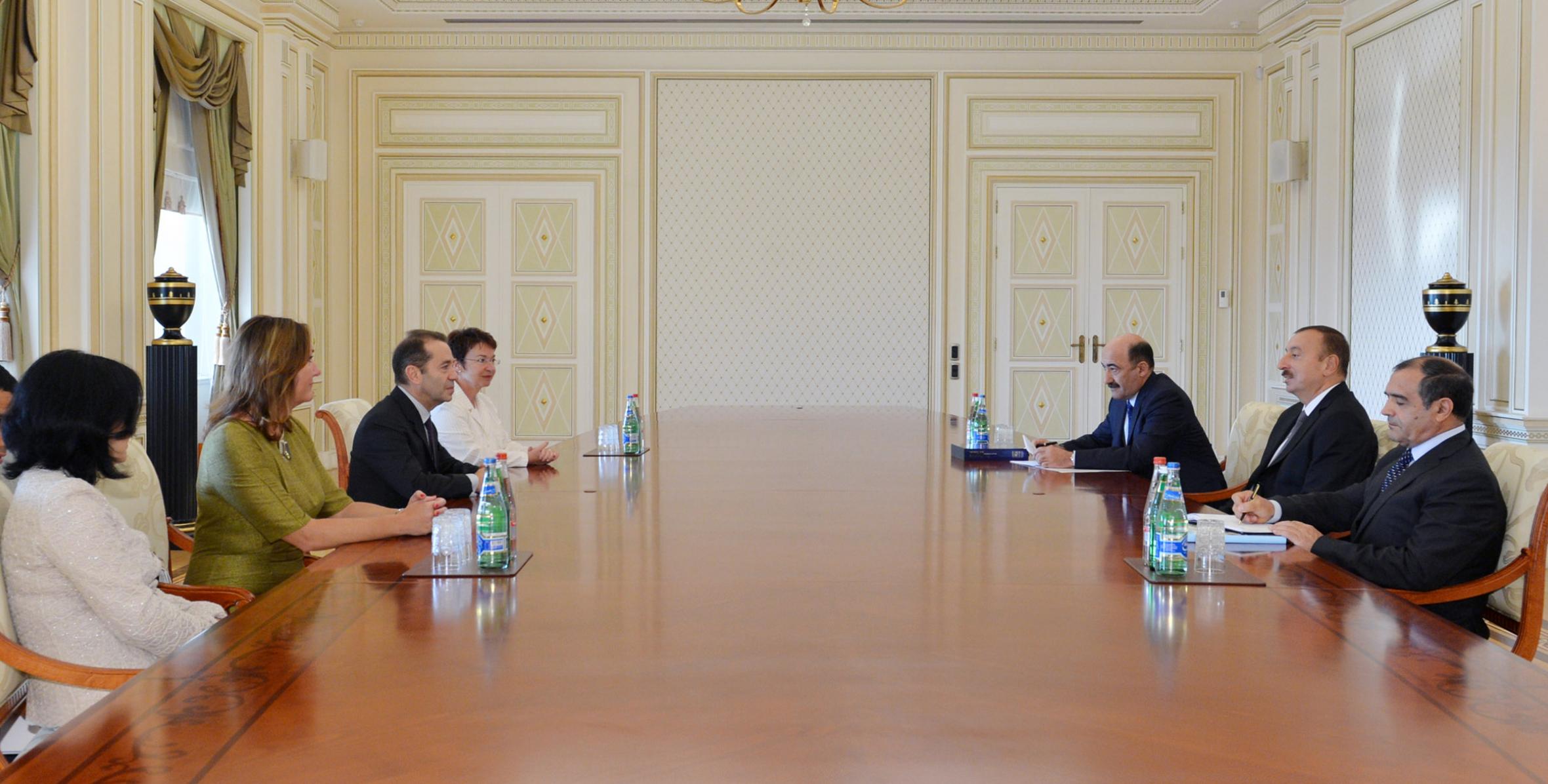Ilham Aliyev received the President of the Conference of European National Libraries and the Vice-President of the Assembly of Eurasian Libraries
