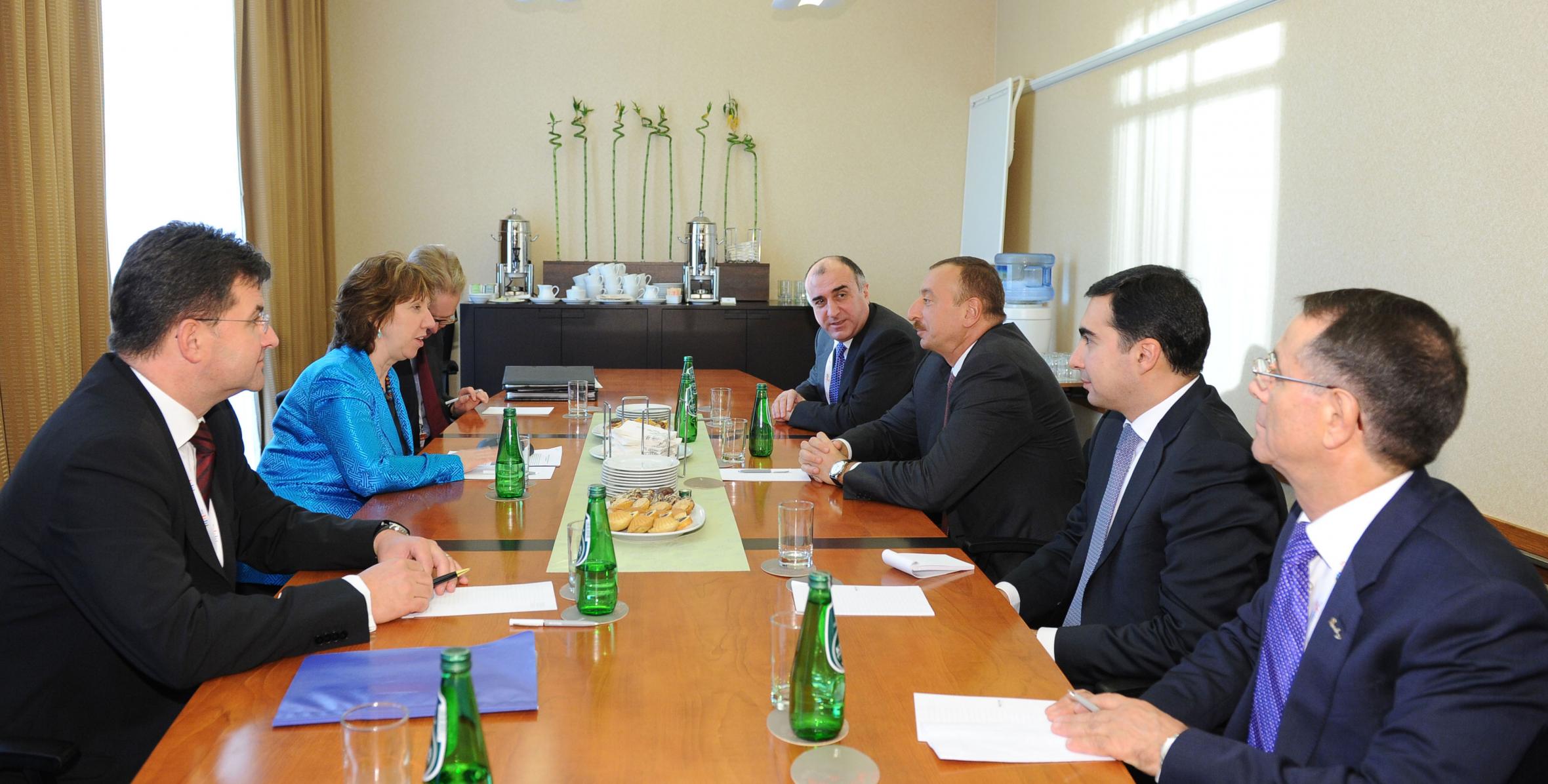 Ильхам Алиев встретился с верховным представителем Европейского Союза по внешним связям и политике безопасности Кетрин Эштон