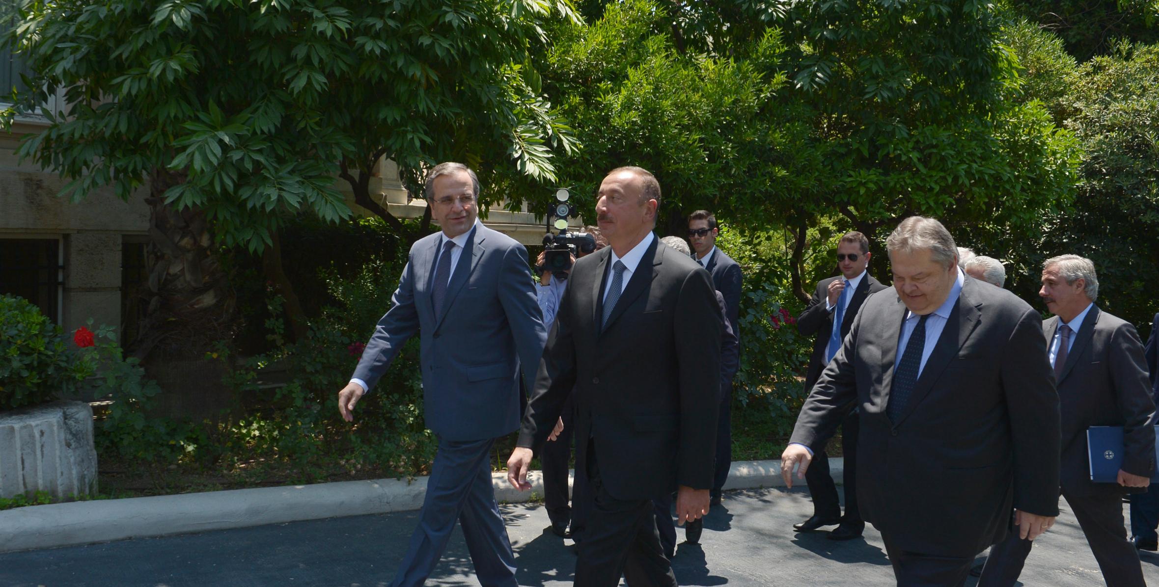 Ilham Aliyev met with Prime Minister of Greece Antonis Samaras