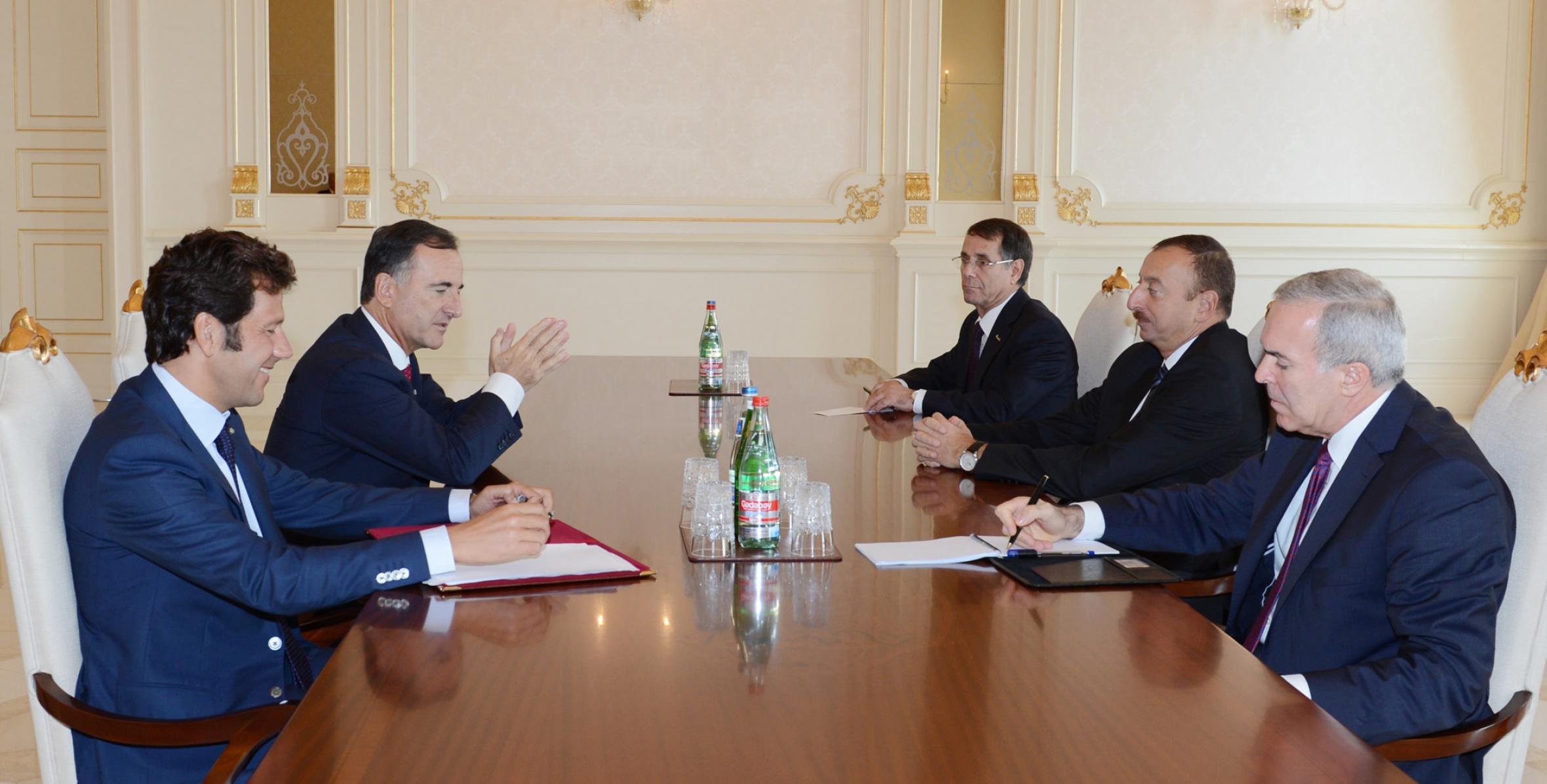 Ilham Aliyev received the former Minister of Foreign Affairs of Italy Franco Frattini