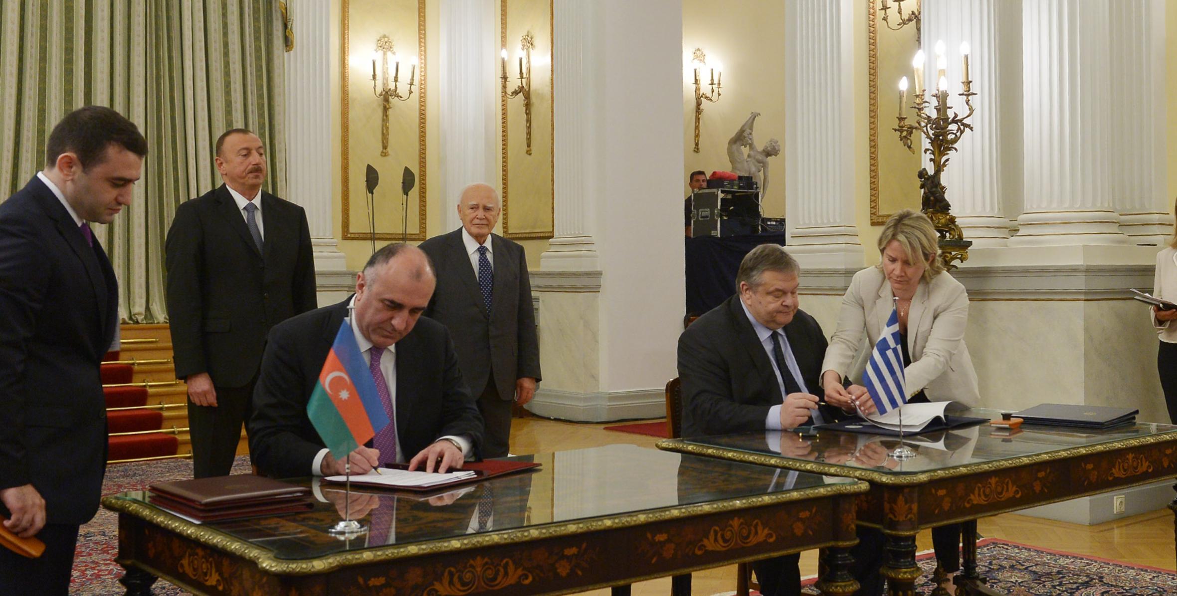 Azerbaijan-Greece documents were signed