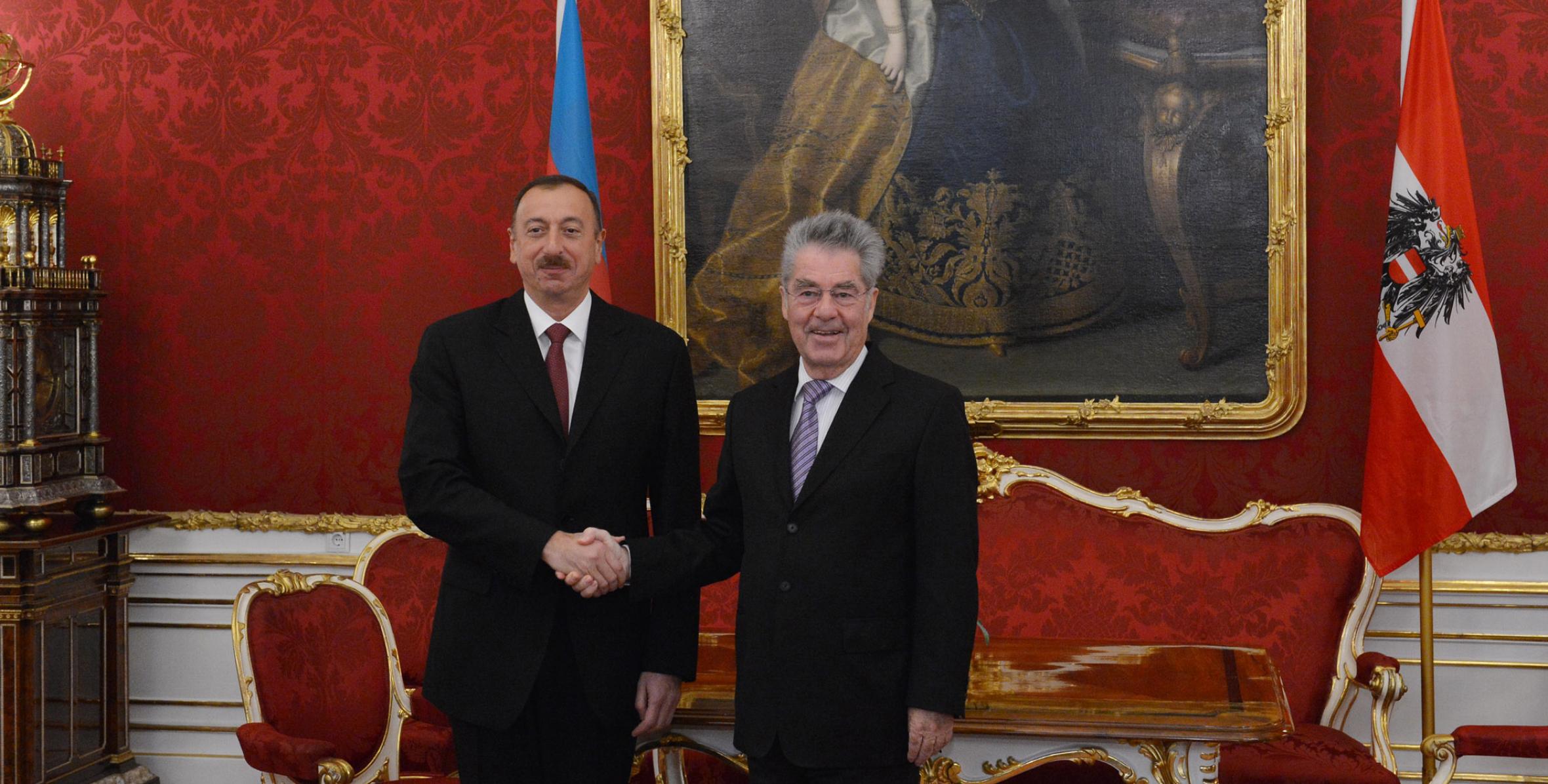 Ильхам Алиев встретился с Президентом Австрии Хайнцем Фишером